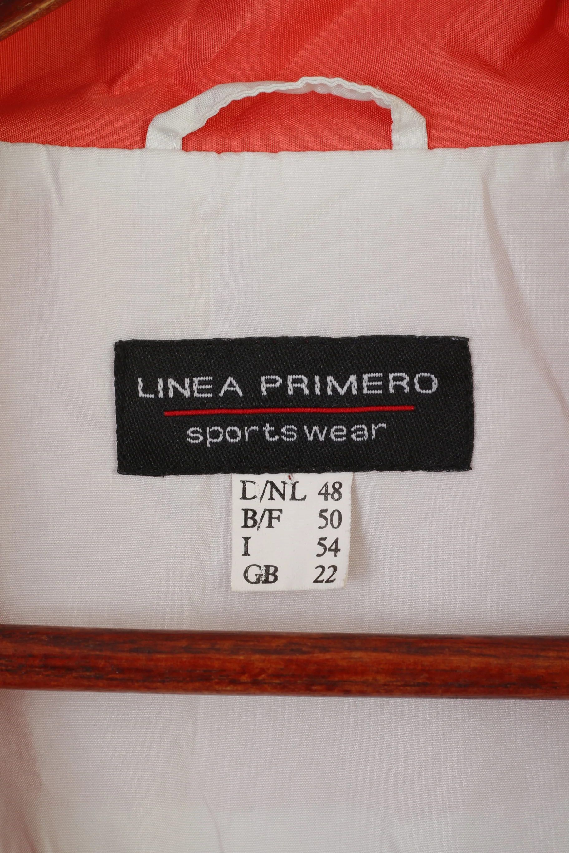 Linea Primero Women 22 XXL Jacket Peach Full Zipper Lightweight Sportswear Top - Image 4