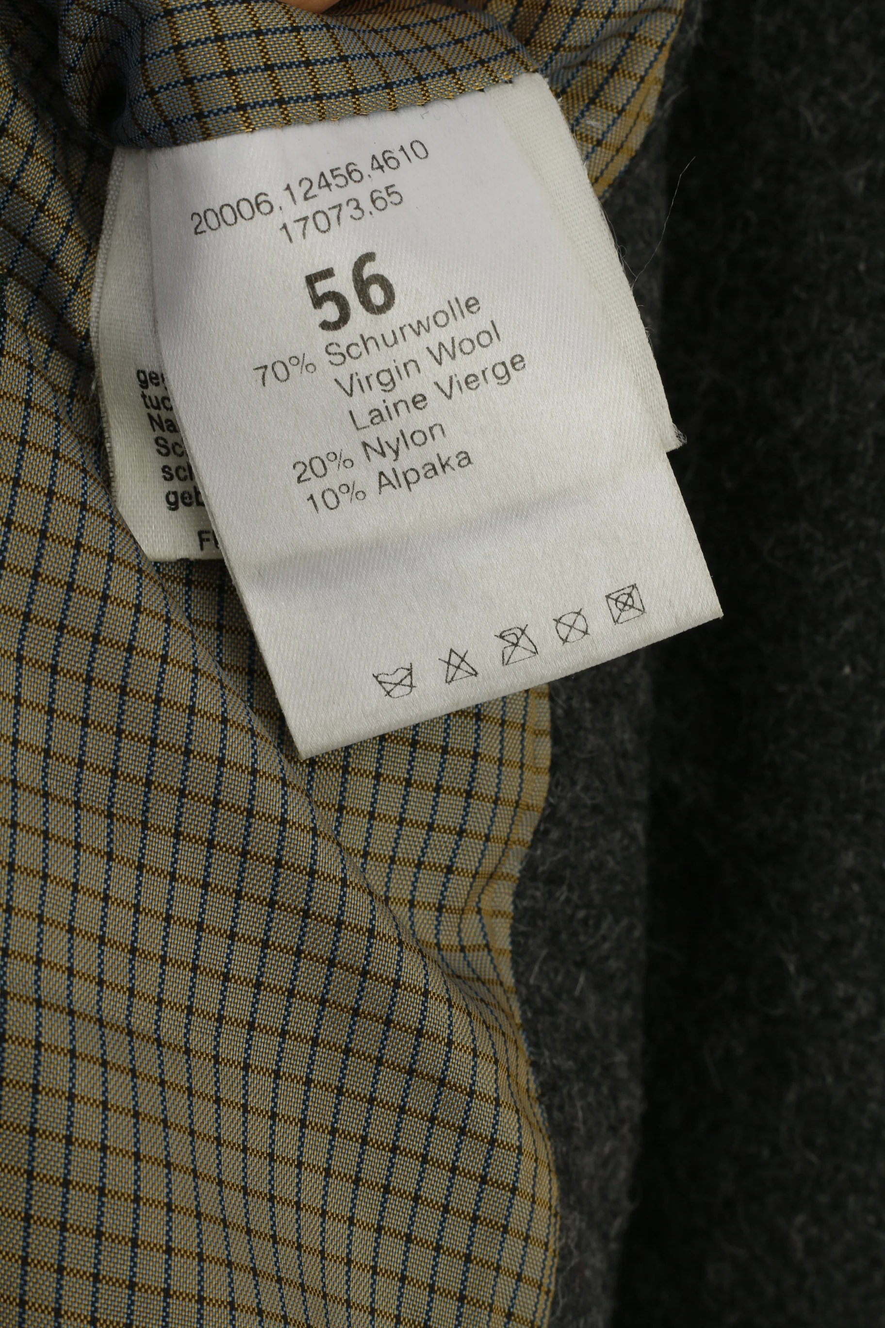 Lodenfrey Men 56 Blazer Wool Grey Vintage Tyrol Tiroler Loden Collar Bottoms Jacket Top - Image 8