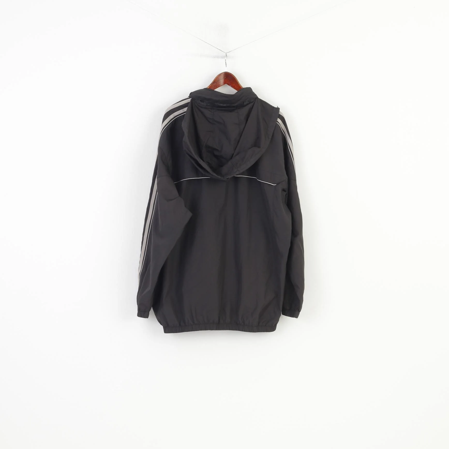 Lonsdale Men XXL Jacket Lightweigt Black Outwear Vintage Full Zipper Top - Image 7