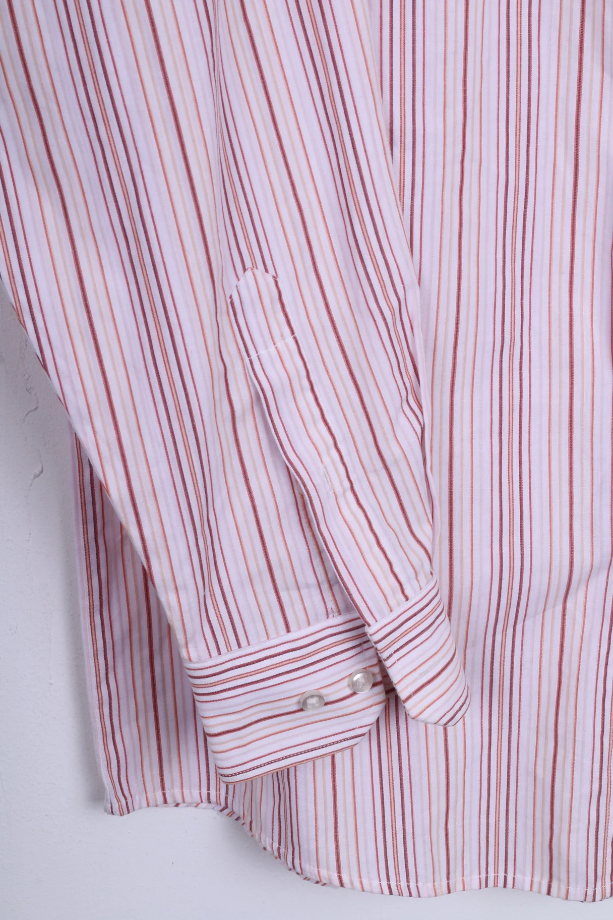 LORENZO CALVINO Milano Mens M 39 Casual Shirt Pink Cotton - Image 2