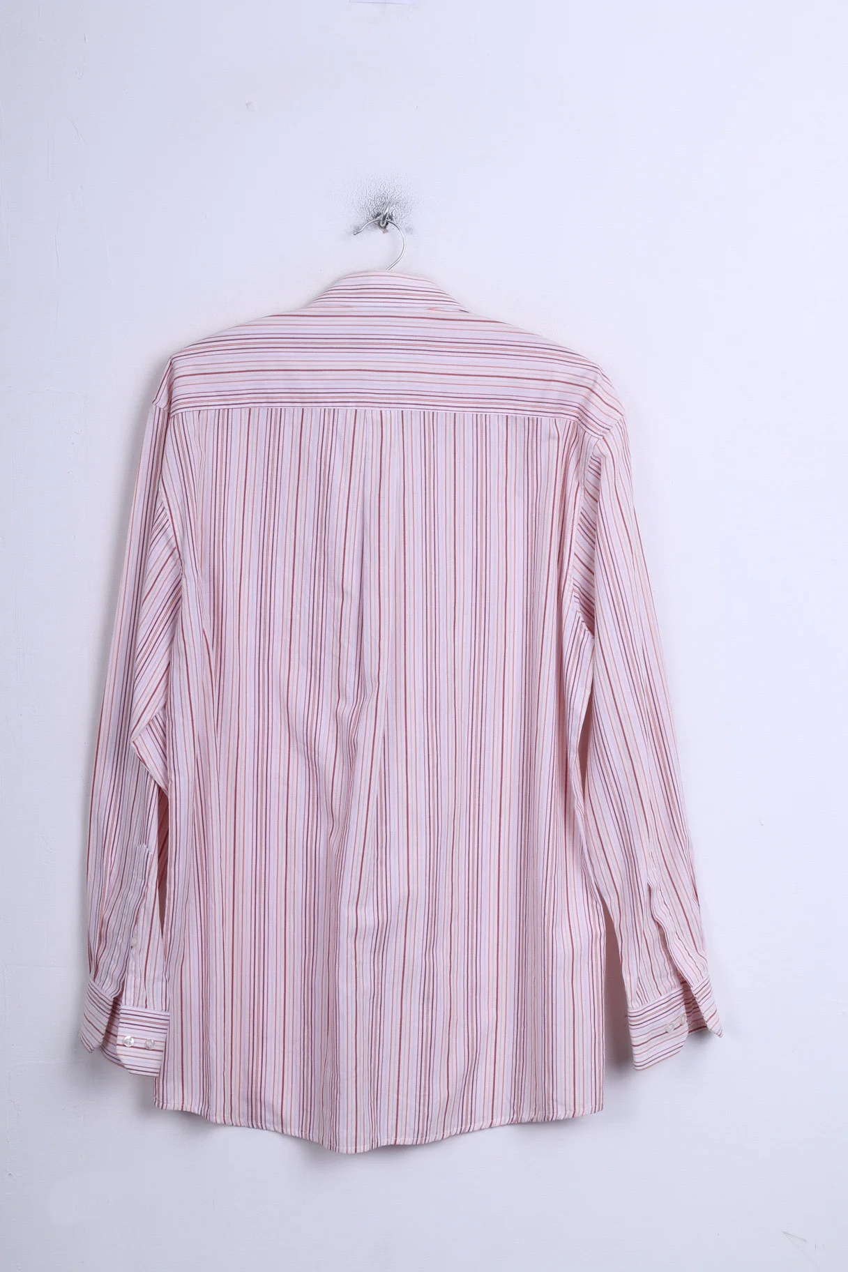 LORENZO CALVINO Milano Mens M 39 Casual Shirt Pink Cotton - Image 5