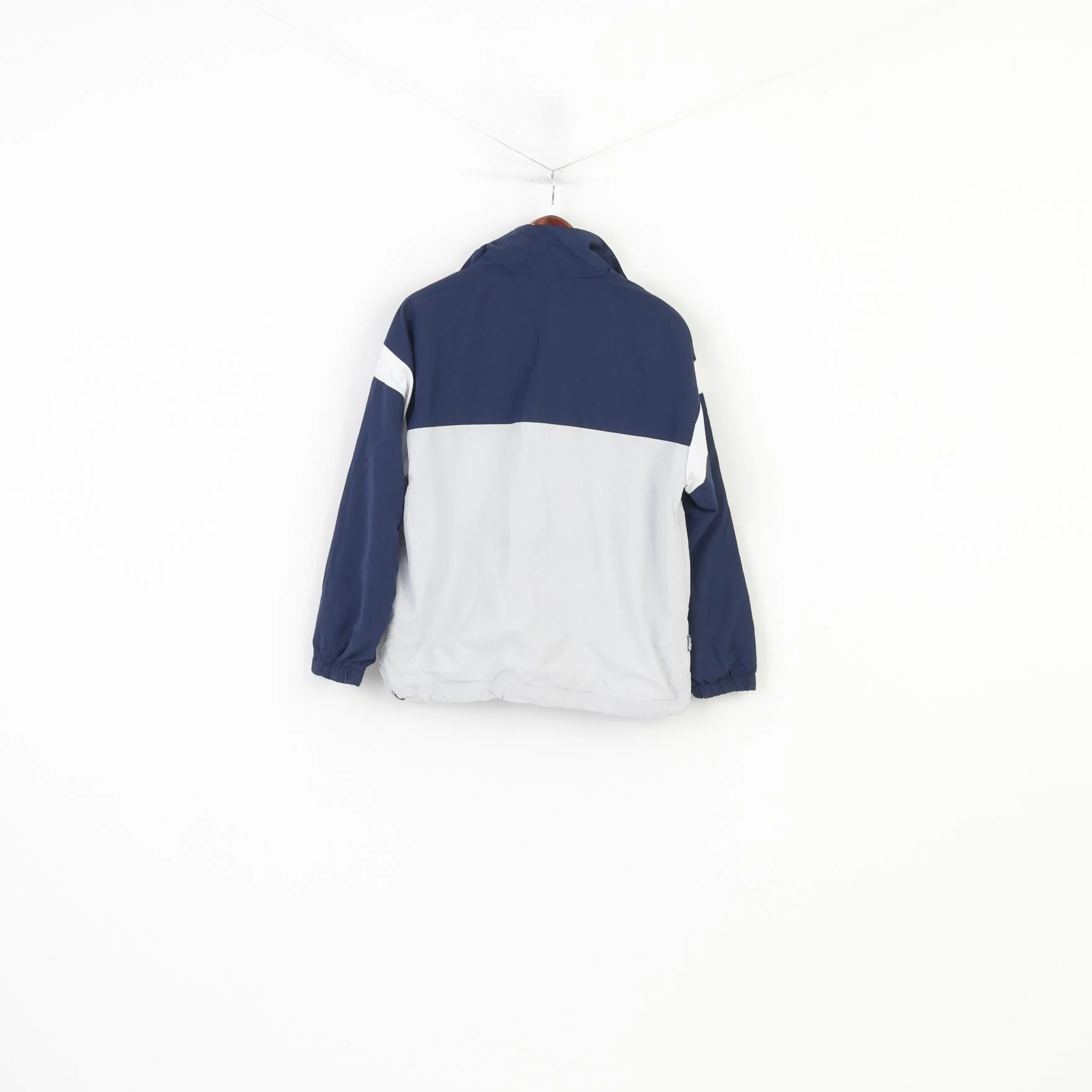 Lotto Boys LB 16 Age Jacket Navy Zip Neck Pullover Sportswear Lightweight Pockets Training Vintage Italian Classic Top - Image 8