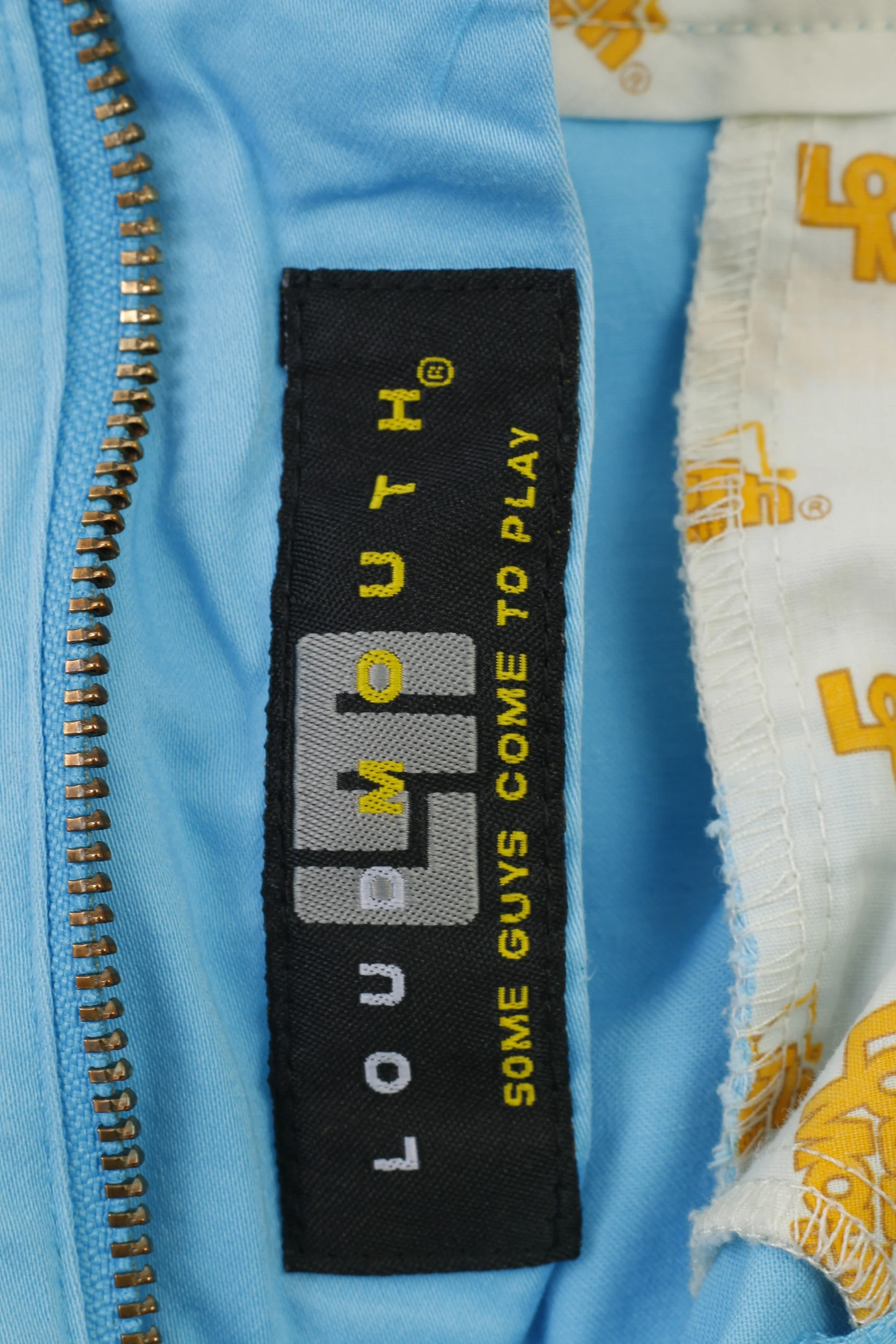 Loud Mouth Men 34 Trousers Blue Elegant Cotton Pockets Belt Loops Wide Leg - Image 6