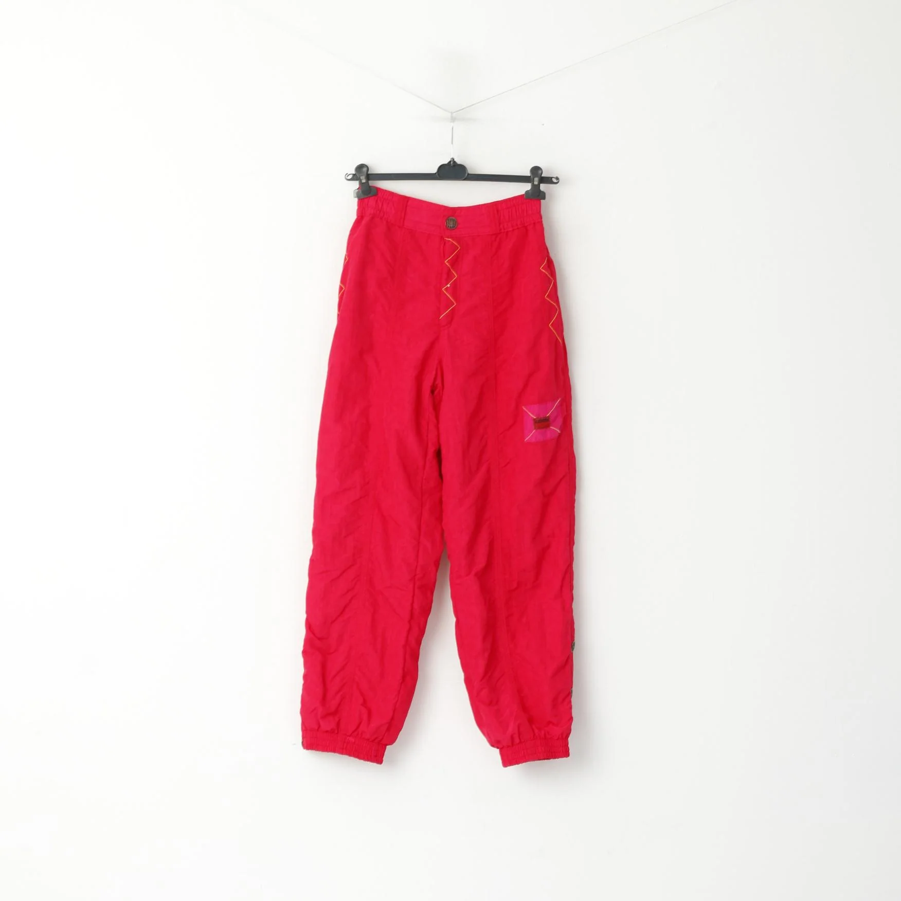 Luhta Sport Women 12 38 Ski Trousers Amaranth Nylon Vintage Snowboard Pants - Image 2