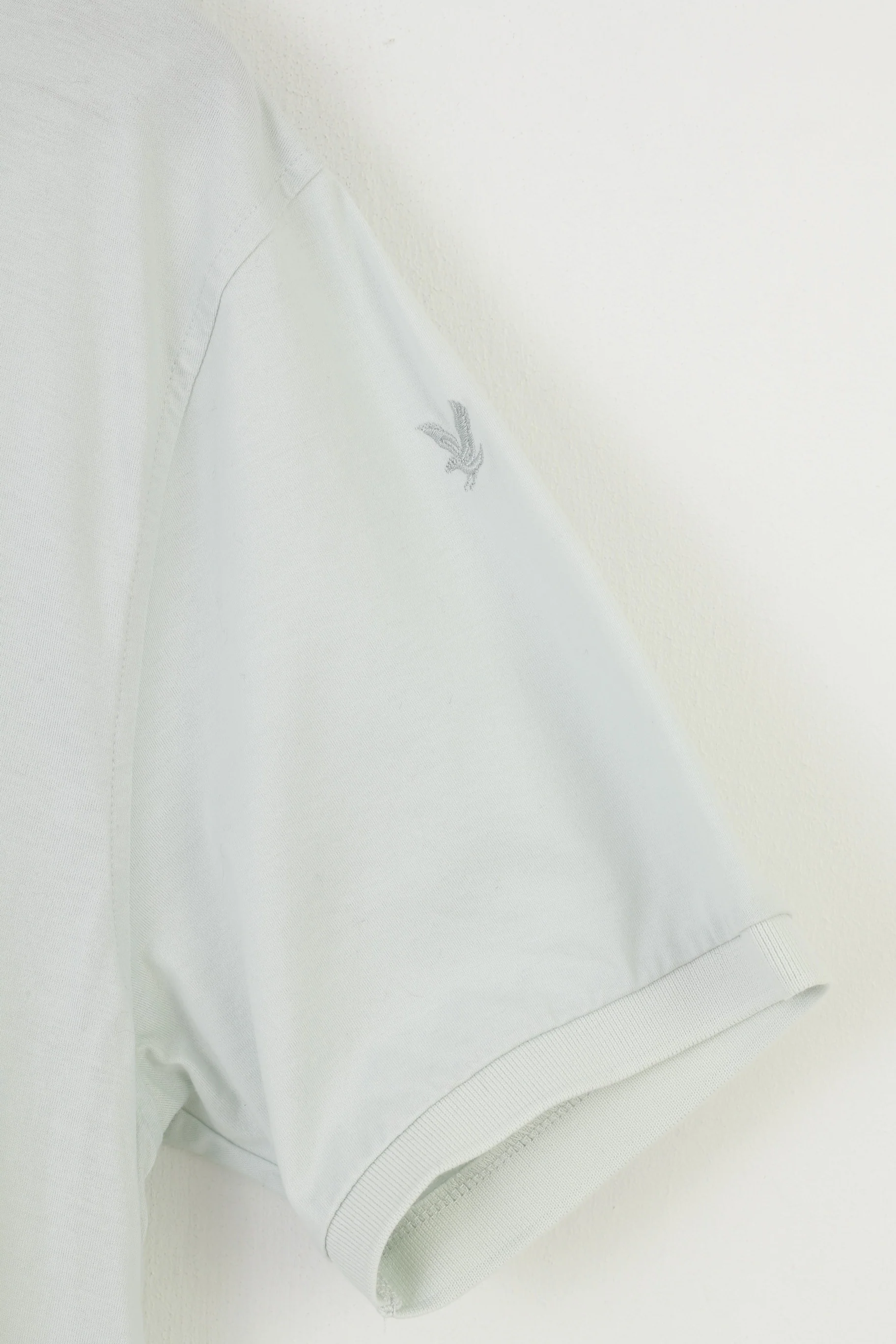 Lyle&Scott Men XL Polo Shirt Light Blue Cotton Collar EST 1874 Scotland Short Sleeve Top - Image 3