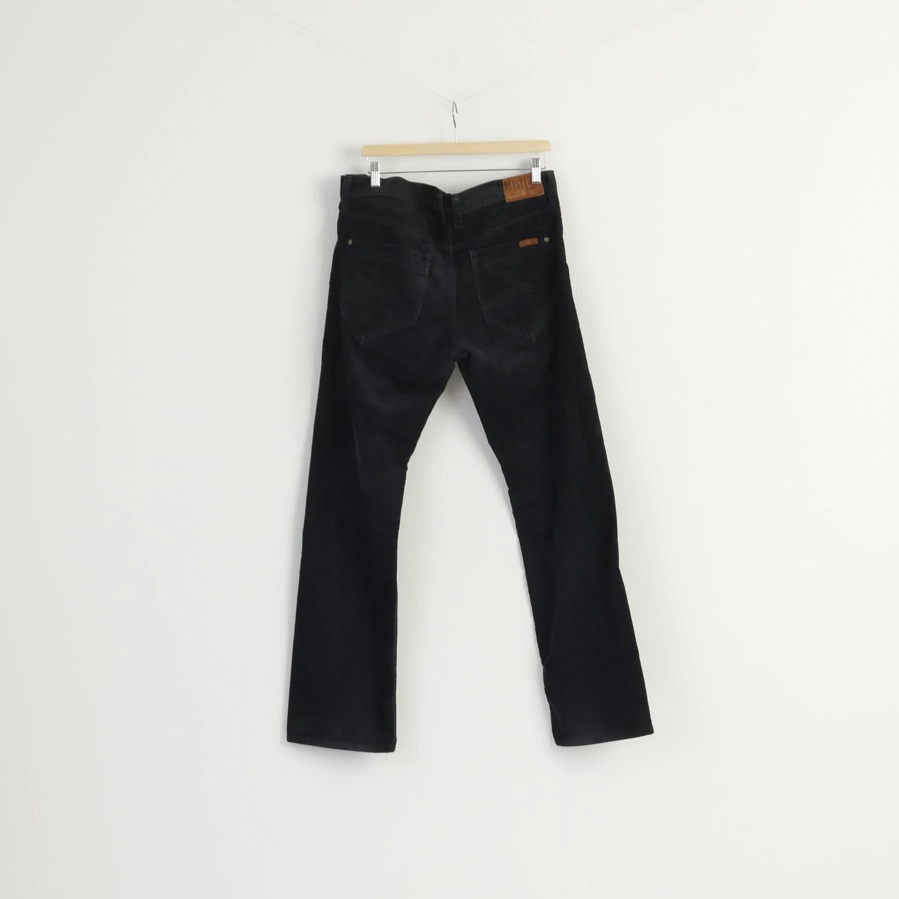 Mustang Men 36 Trousers Navy Corduroy Cotton New Oregon Classic Pants - Image 5