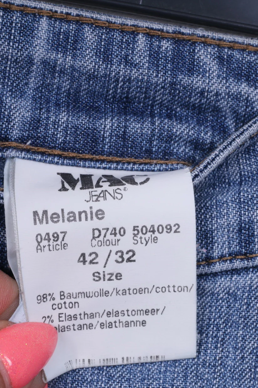 Mac Jeans Denim Womens 42 32 Trousers Melanie Jeans Denim Cotton High Waist - Image 4
