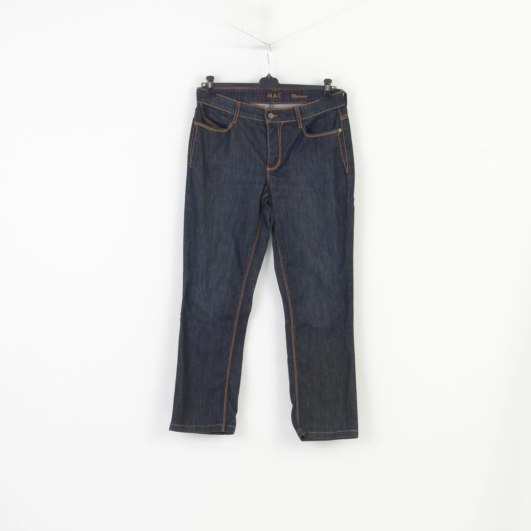 MAC Jeans Women 42  Trousers Jeans Cotton Navy Denim Melanie Pants