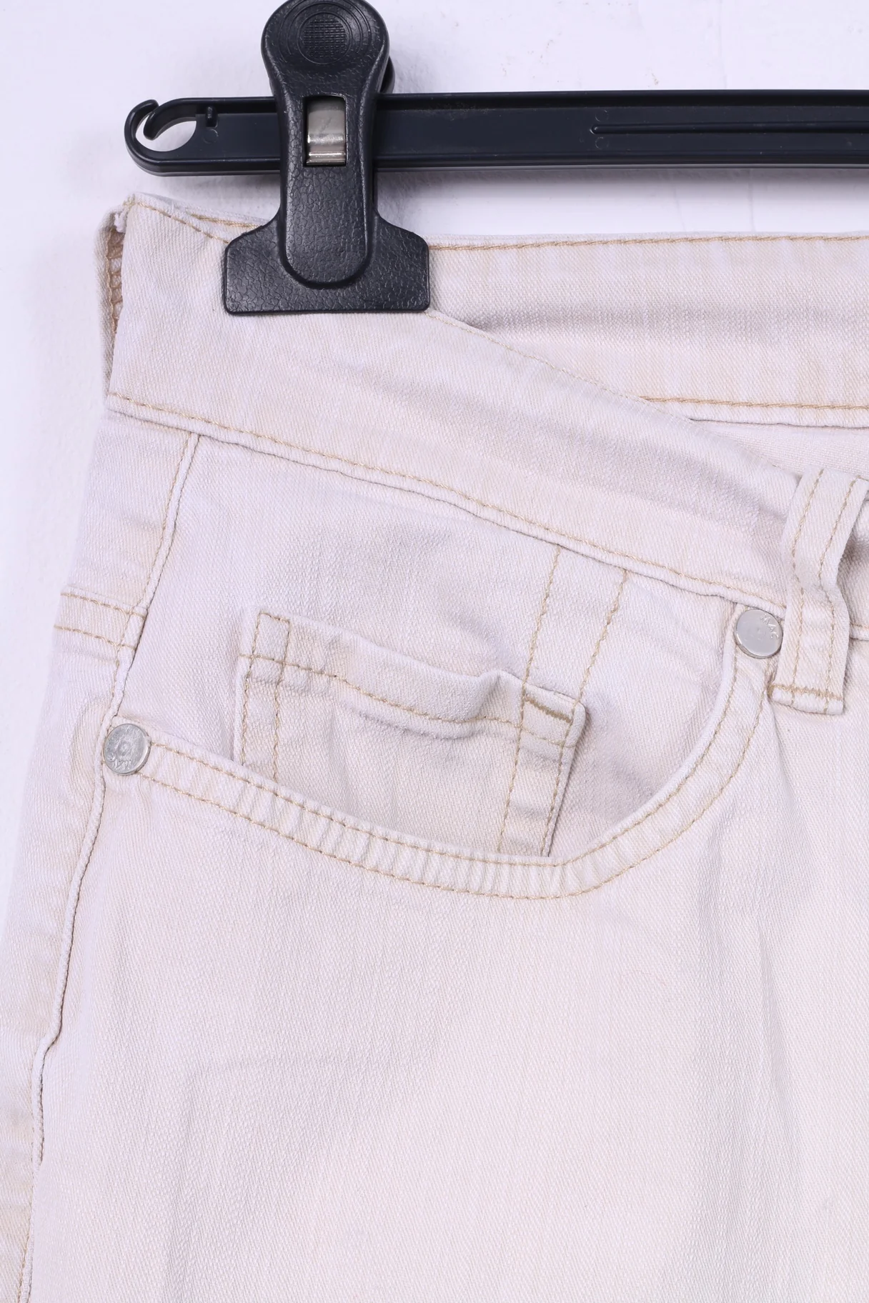Mac Jeans Womens 40 W 30 Trousers Beige Cotton Melanie Magic Cotton - Image 2
