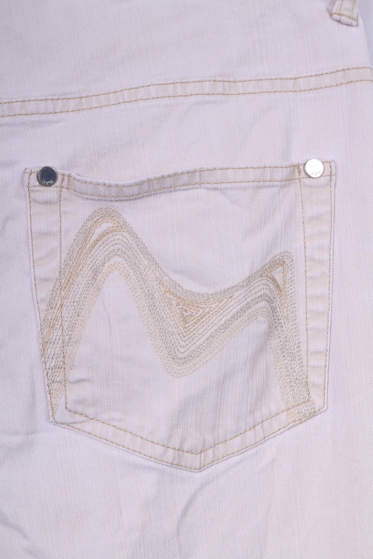 Mac Jeans Womens 40 W 30 Trousers Beige Cotton Melanie Magic Cotton - Image 5