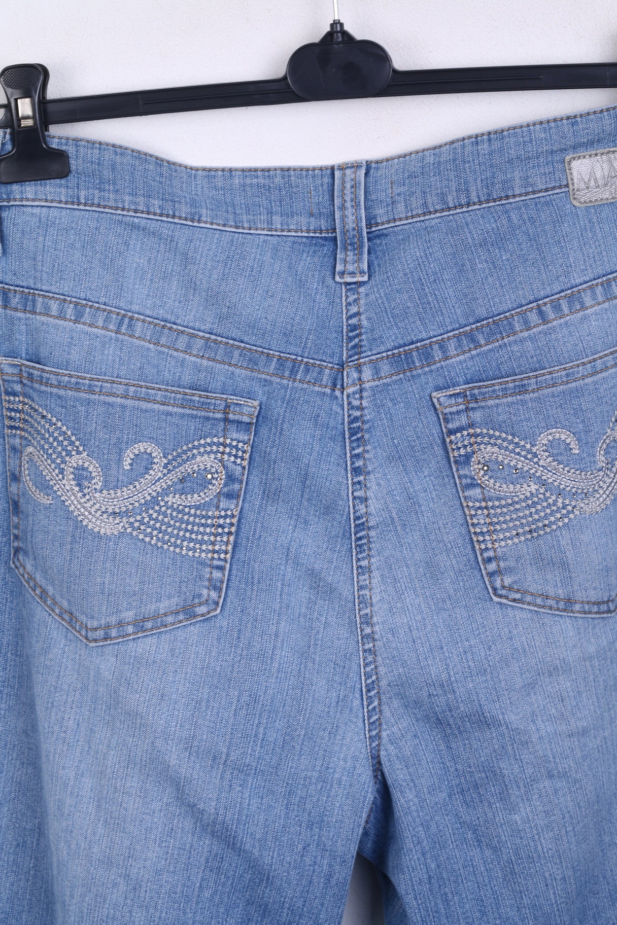 MAC Jeans Womens 46/32 Trousers Denim Jeans Blue Light Wash Cotton - Image 4