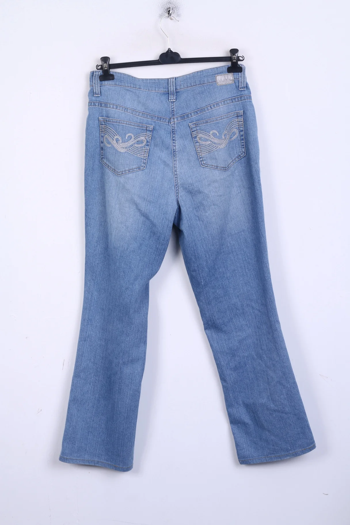 MAC Jeans Womens 46/32 Trousers Denim Jeans Blue Light Wash Cotton - Image 5