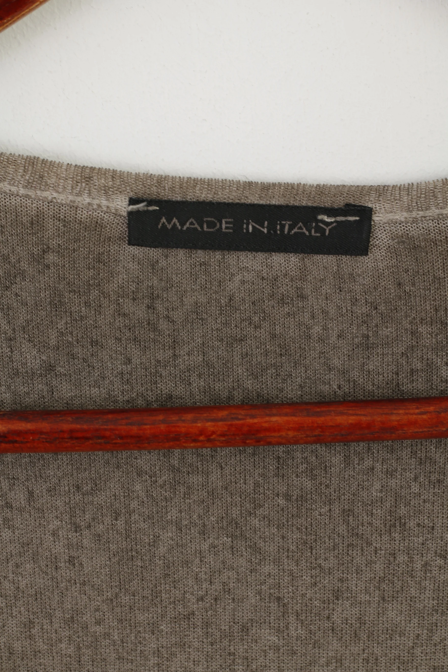 Made in Italy Women 38 S Jumper Gray ThinAcrylic Roses Summer Sweater - Image 4