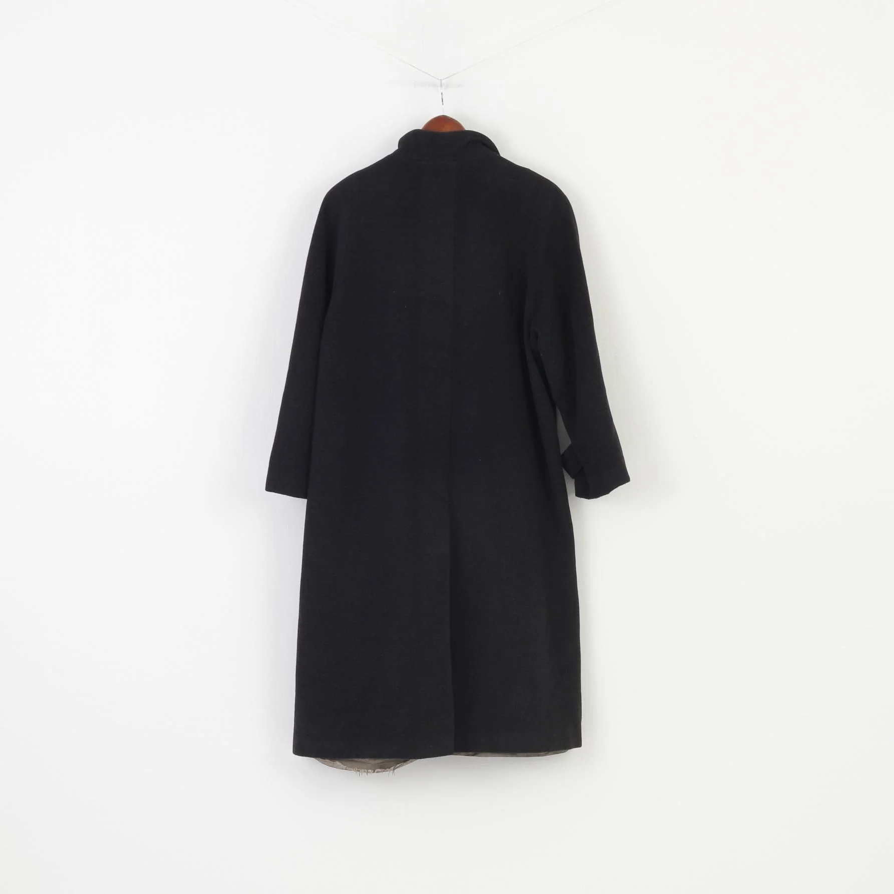 Petite M Mademoiselle Woman 12 S Coat Charcoal Vintage Petite Collar Shoulder Pads Top - Image 11