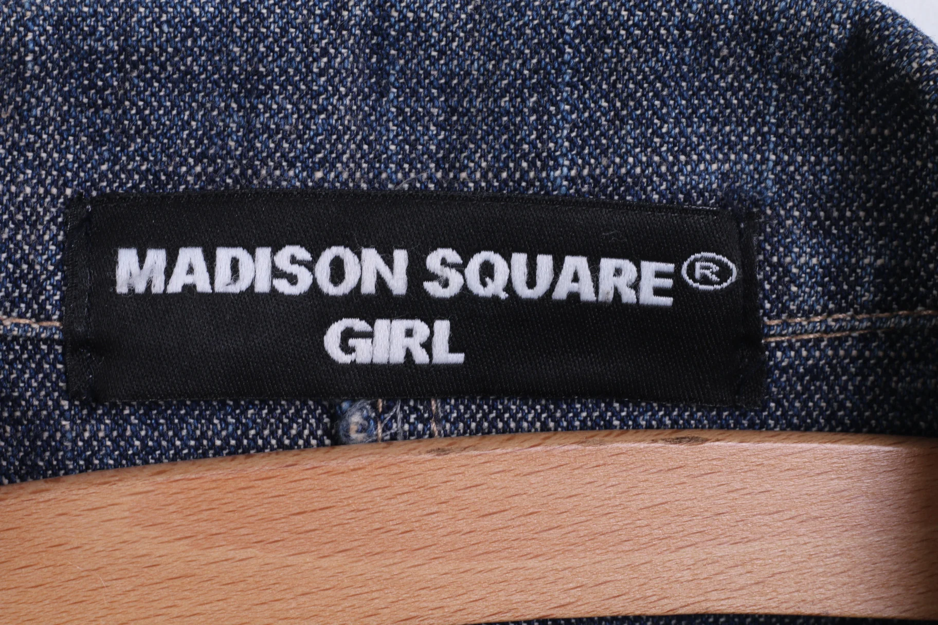MADISON SQUARE Girls M Jacket Blazer Cotton Single Breasted Denim Jeans - Image 3