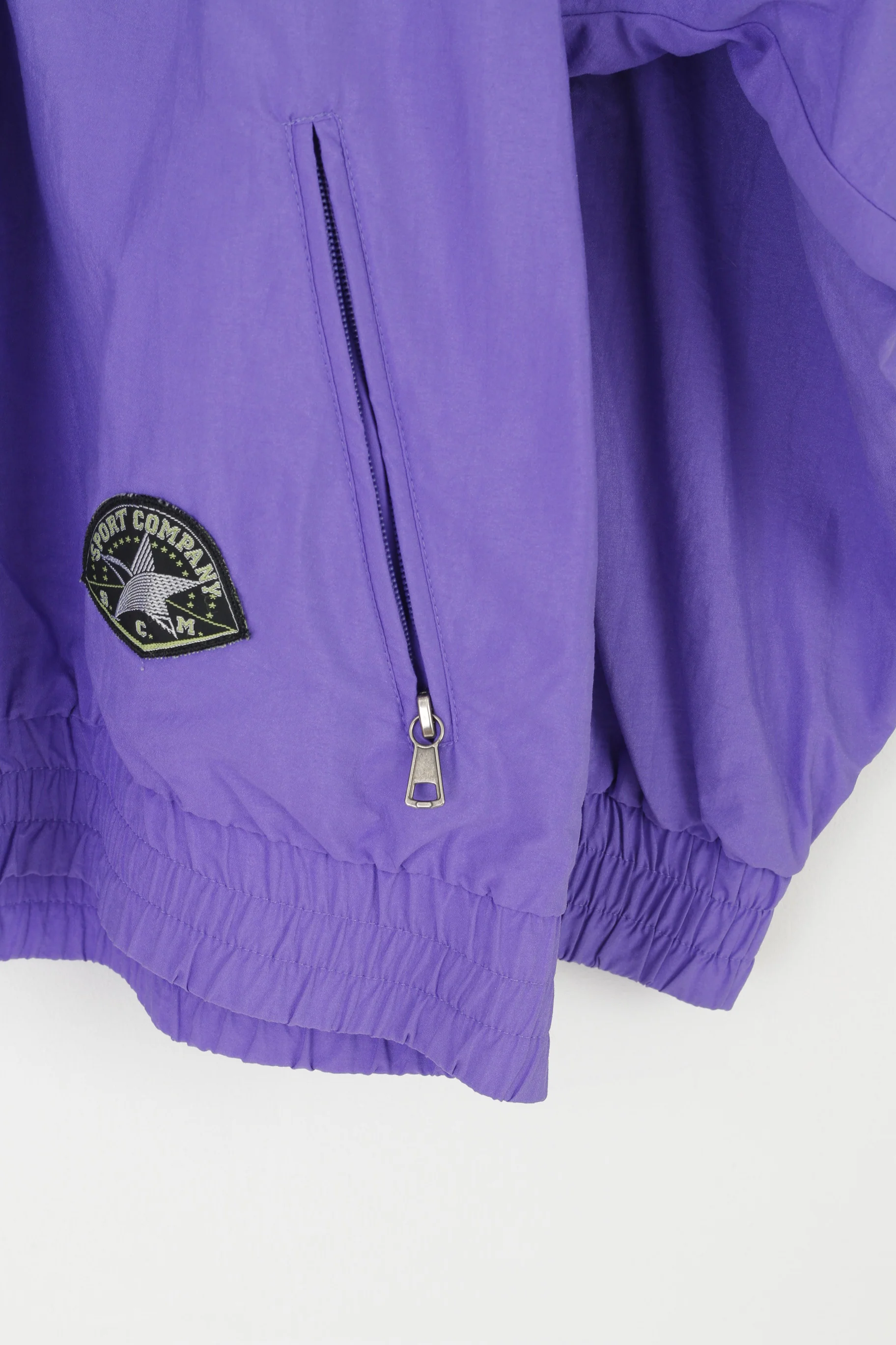 MAIER Sport Company Women 40 M Jacket Purple Vintage 80s Nylon Bomber Top - Image 4