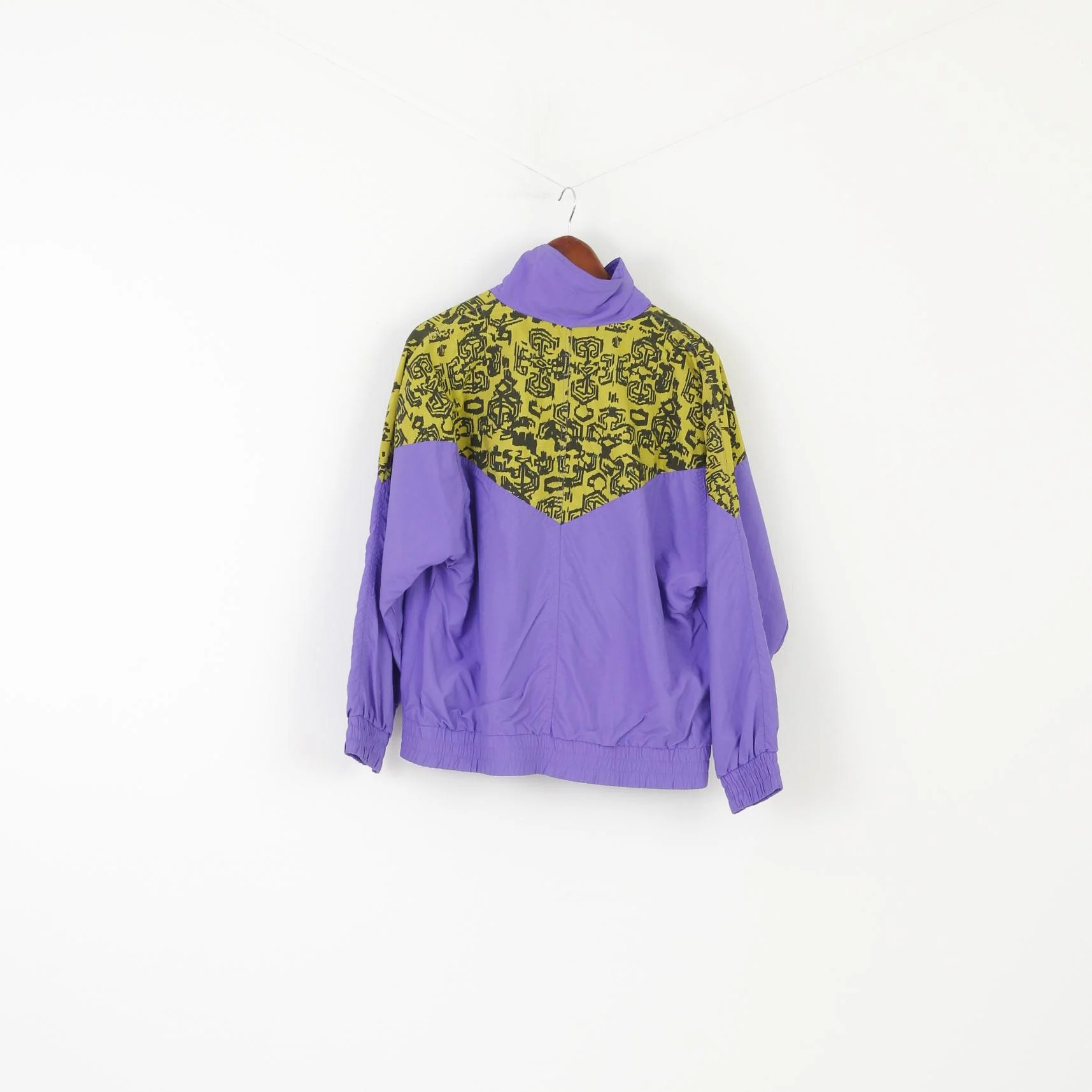 MAIER Sport Company Women 40 M Jacket Purple Vintage 80s Nylon Bomber Top - Image 7