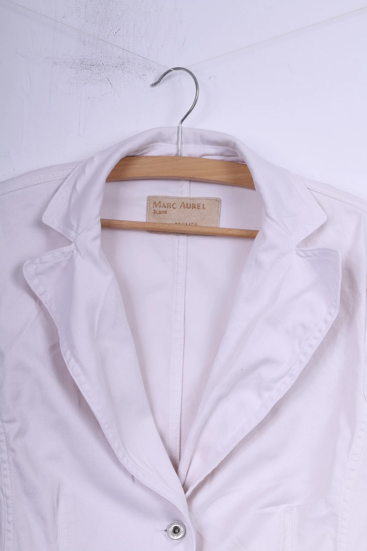 Marc Aurel Jeans Womens S Blazer White Jacket Single Breasted Cotton Top - Image 2