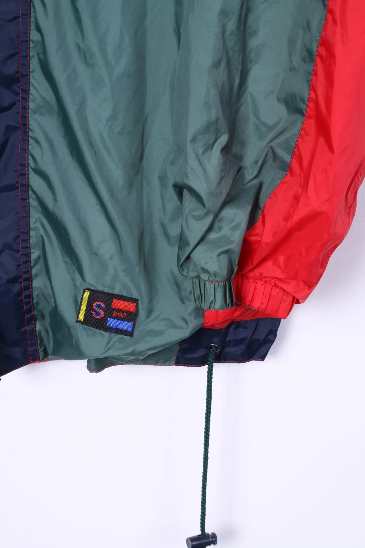 Marcel Clair Men L Jacket Green Nylon Waterproof Vintage Full Zipper Unisex Top - Image 3