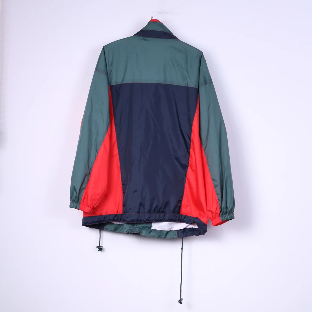 Marcel Clair Men L Jacket Green Nylon Hidden Hood Outdoor Unisex Top - Image 6