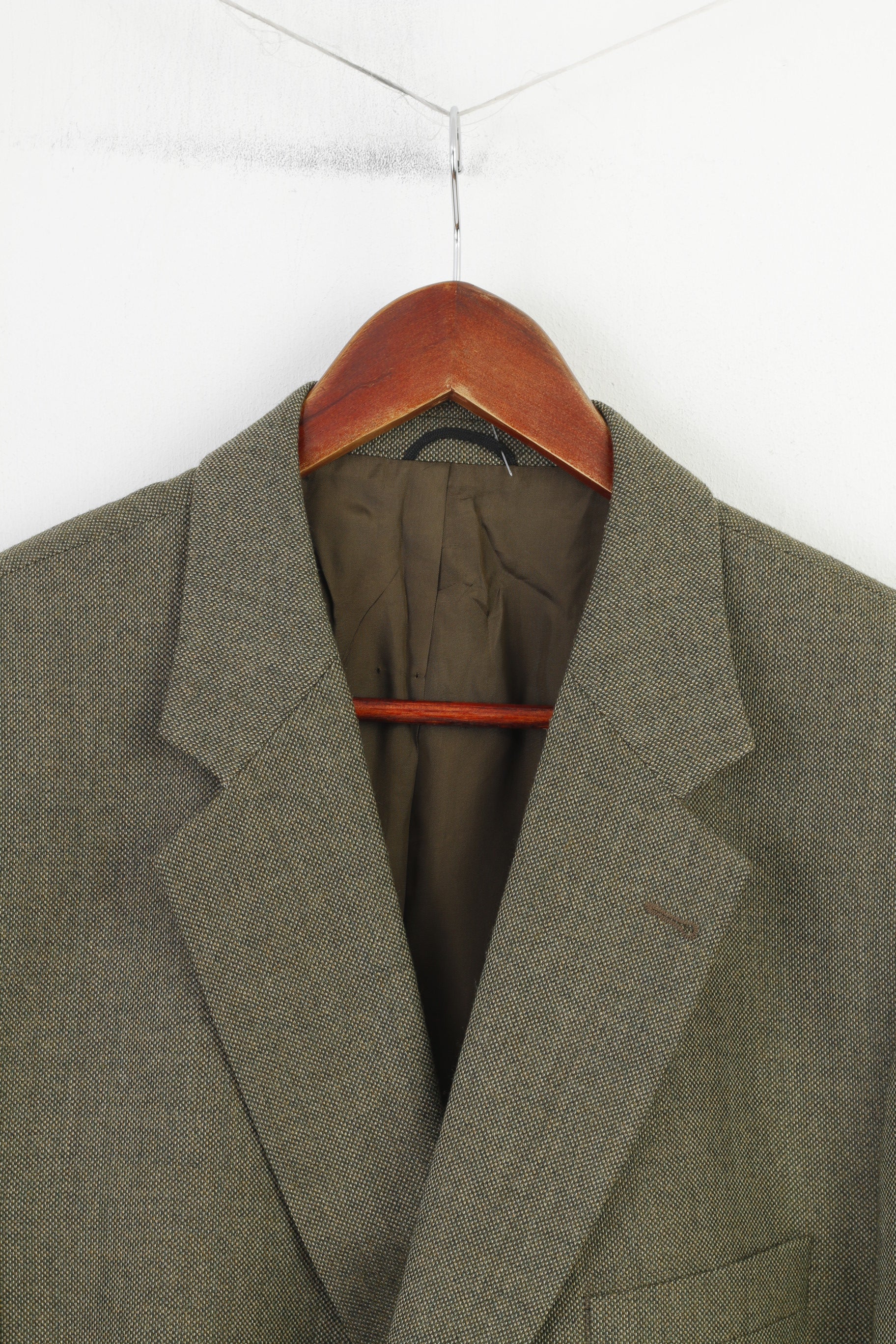 Mario Barutti Men 50 XL Blazer Green Shoulder Pads Single Breasted Hauptfutter Jacket - Image 2