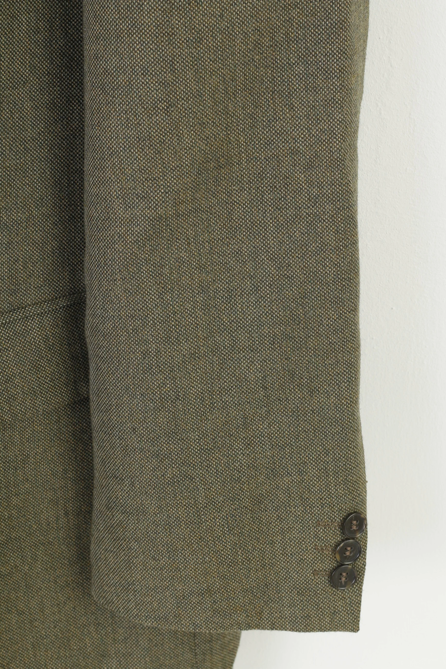 Mario Barutti Men 50 XL Blazer Green Shoulder Pads Single Breasted Hauptfutter Jacket - Image 3