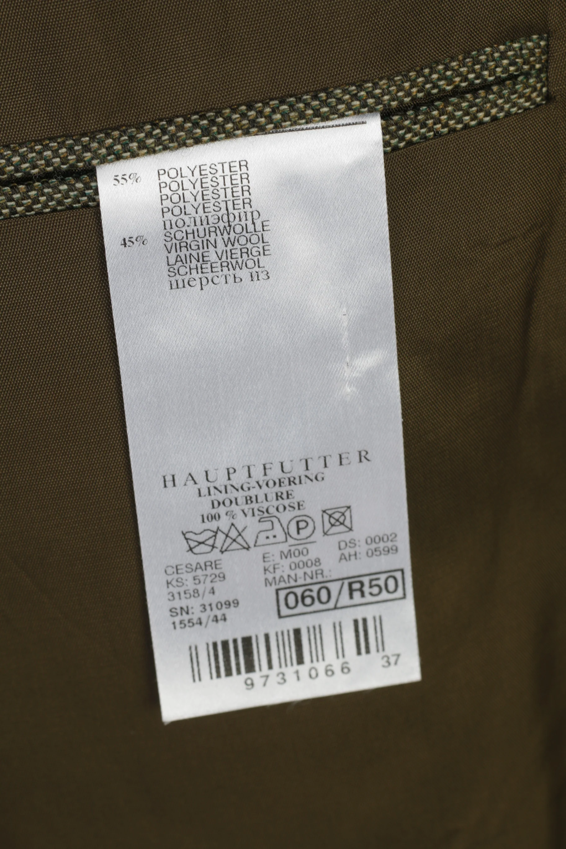 Mario Barutti Men 50 XL Blazer Green Shoulder Pads Single Breasted Hauptfutter Jacket - Image 5