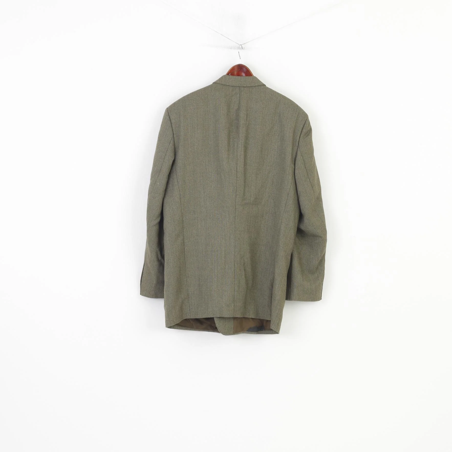 Mario Barutti Men 50 XL Blazer Green Shoulder Pads Single Breasted Hauptfutter Jacket - Image 6