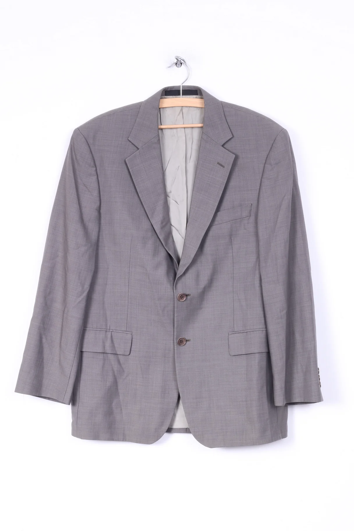 Marks & Spencer Mens 40 M Blazer Tailoring Lightweight Suit Single Breasted Grey