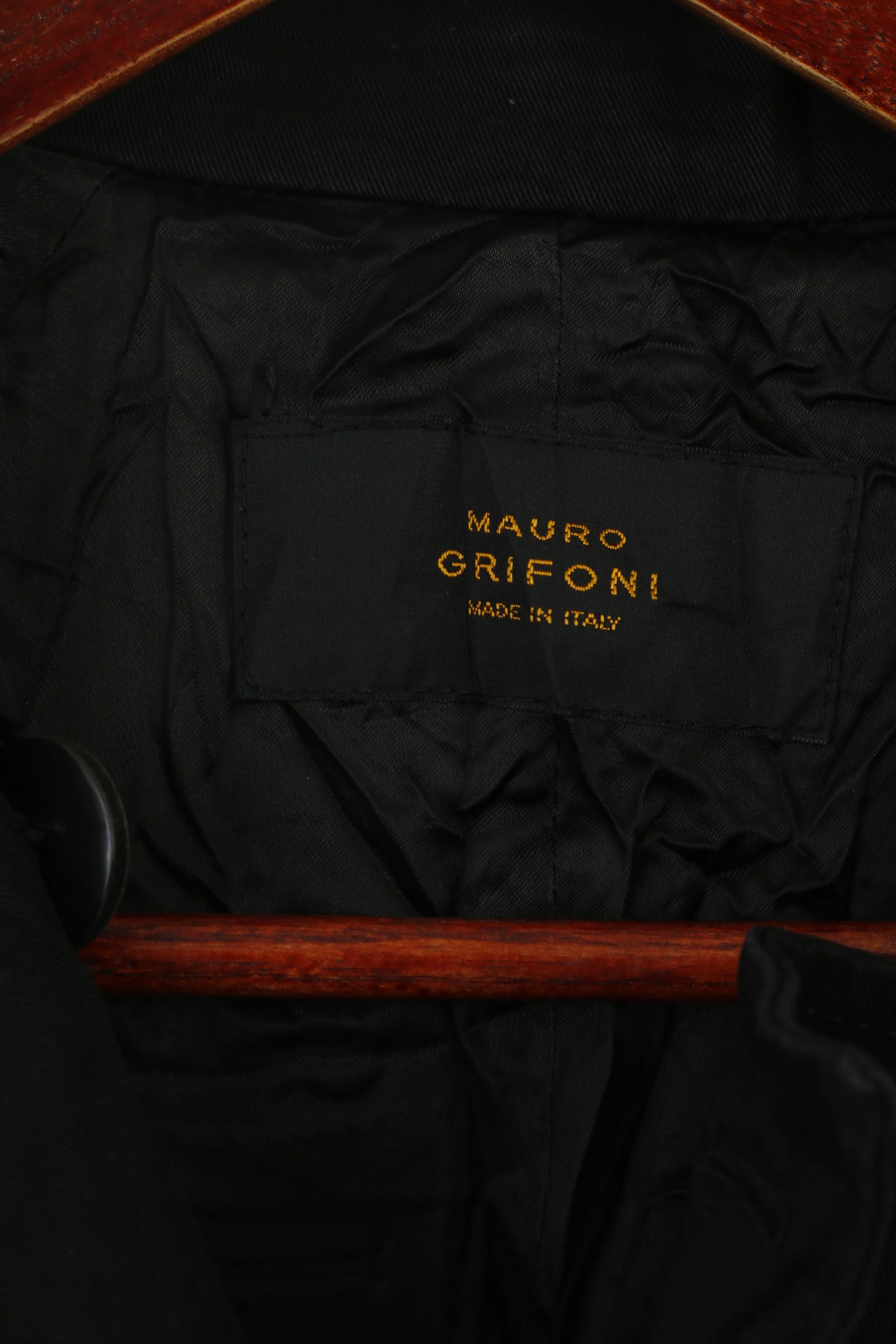 Mauro Grifoni Women 40 XS Coat Black Shiny Italy Design Lightweight Casual Top - Image 5
