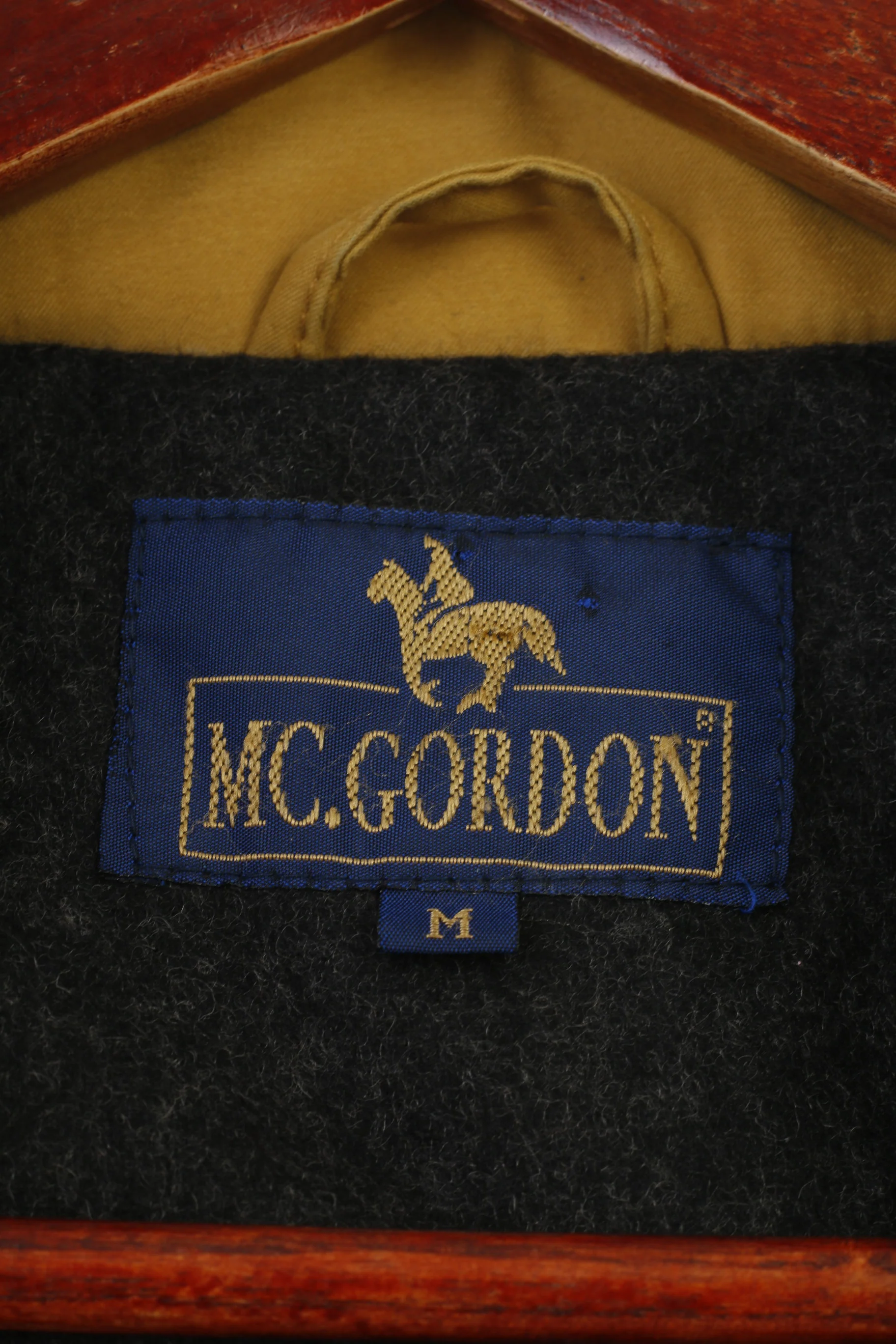 Mc.Gordon Men M Jacket Padded Yellow Full Zipper Collar Vintage Top - Image 4