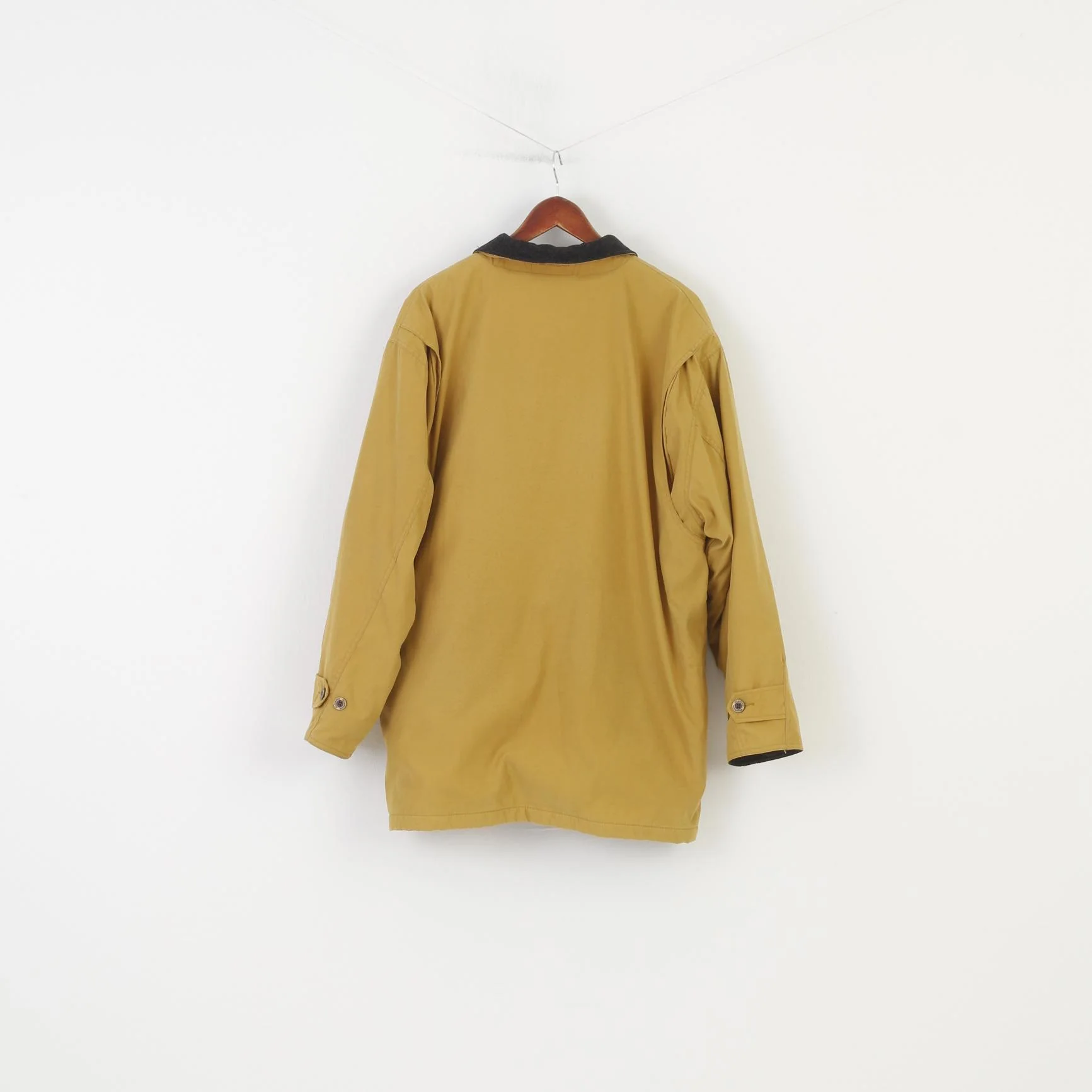 Mc.Gordon Men M Jacket Padded Yellow Full Zipper Collar Vintage Top - Image 7