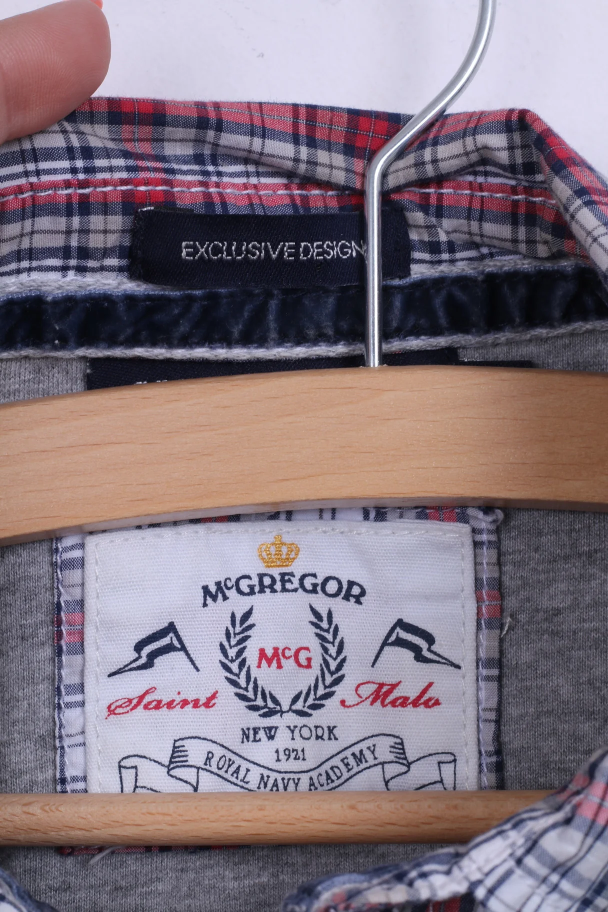McGregor Boys 176 Casual Shirt Check Button Down Collar Cotton Long Sleeve - Image 5