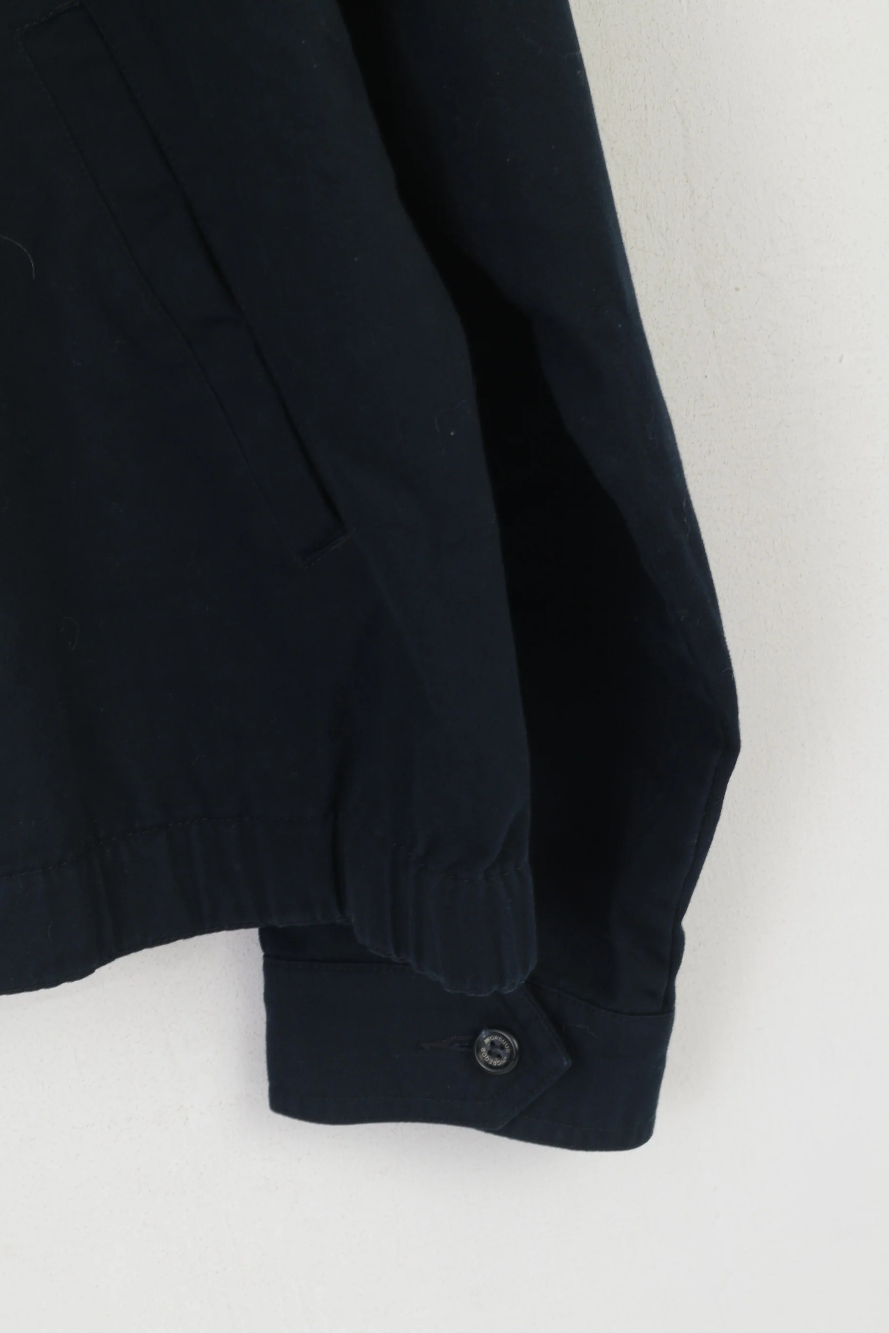 McGregor Men 54 L Jacket Navy Cotton Outdoor Harrington Zip Up Classic Top - Image 4