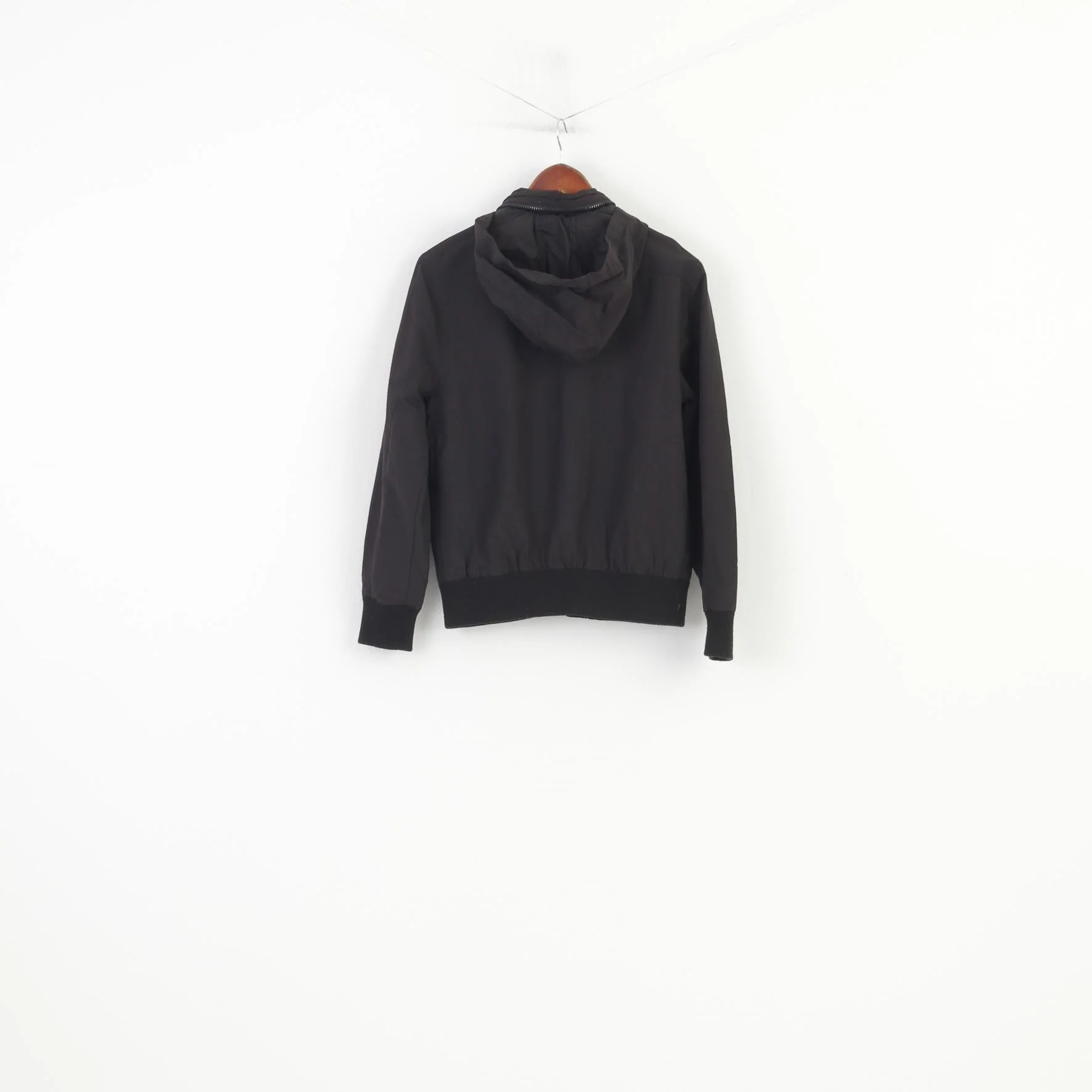 Mckenzie Women XS Jacket Nylon Waterproof Hood Black Full zipper Vintage Sport Pockets Top - Image 8