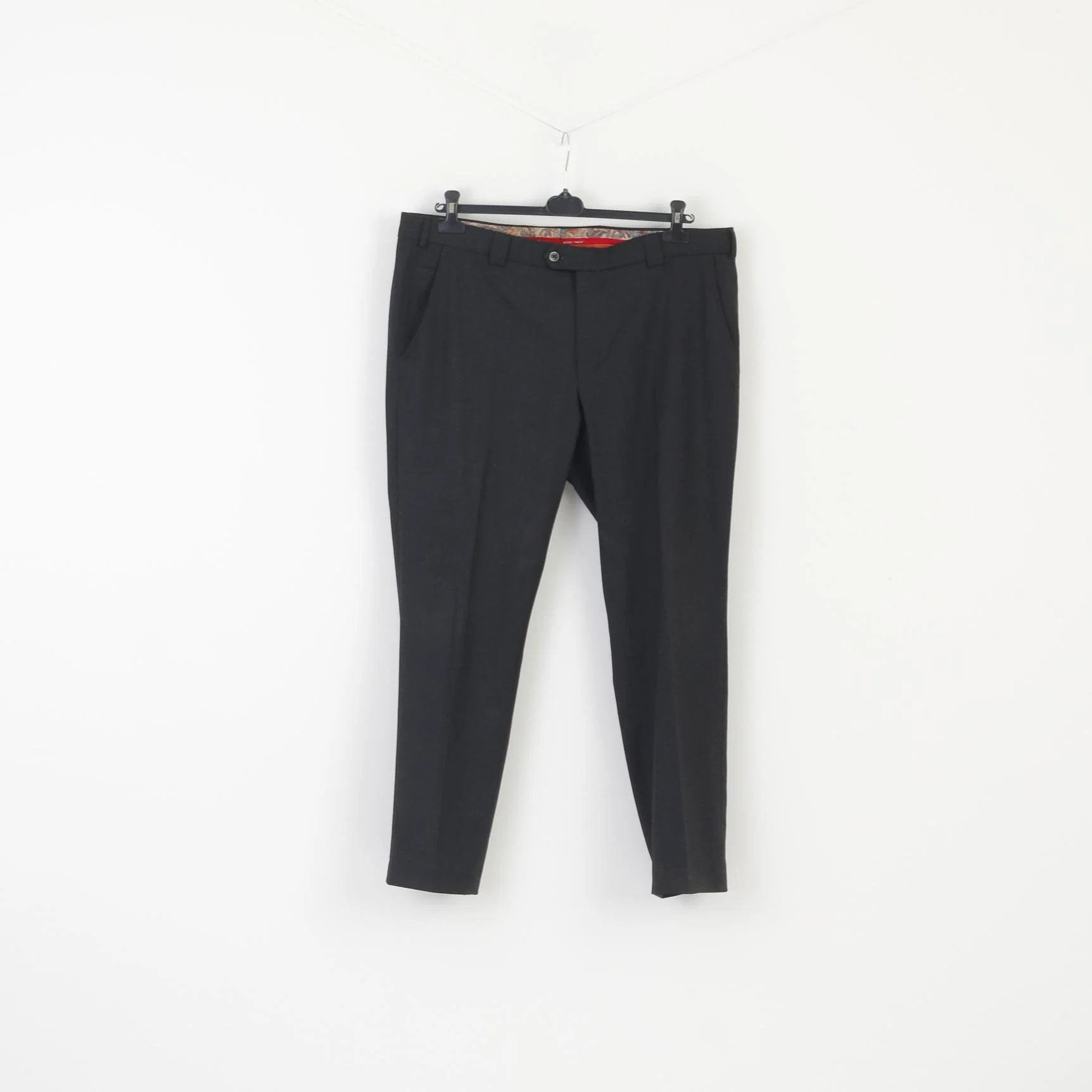 Meyer Men 28 42 58 Trousers Charcoal Classic Elegant Modern Comfort Germany Pants