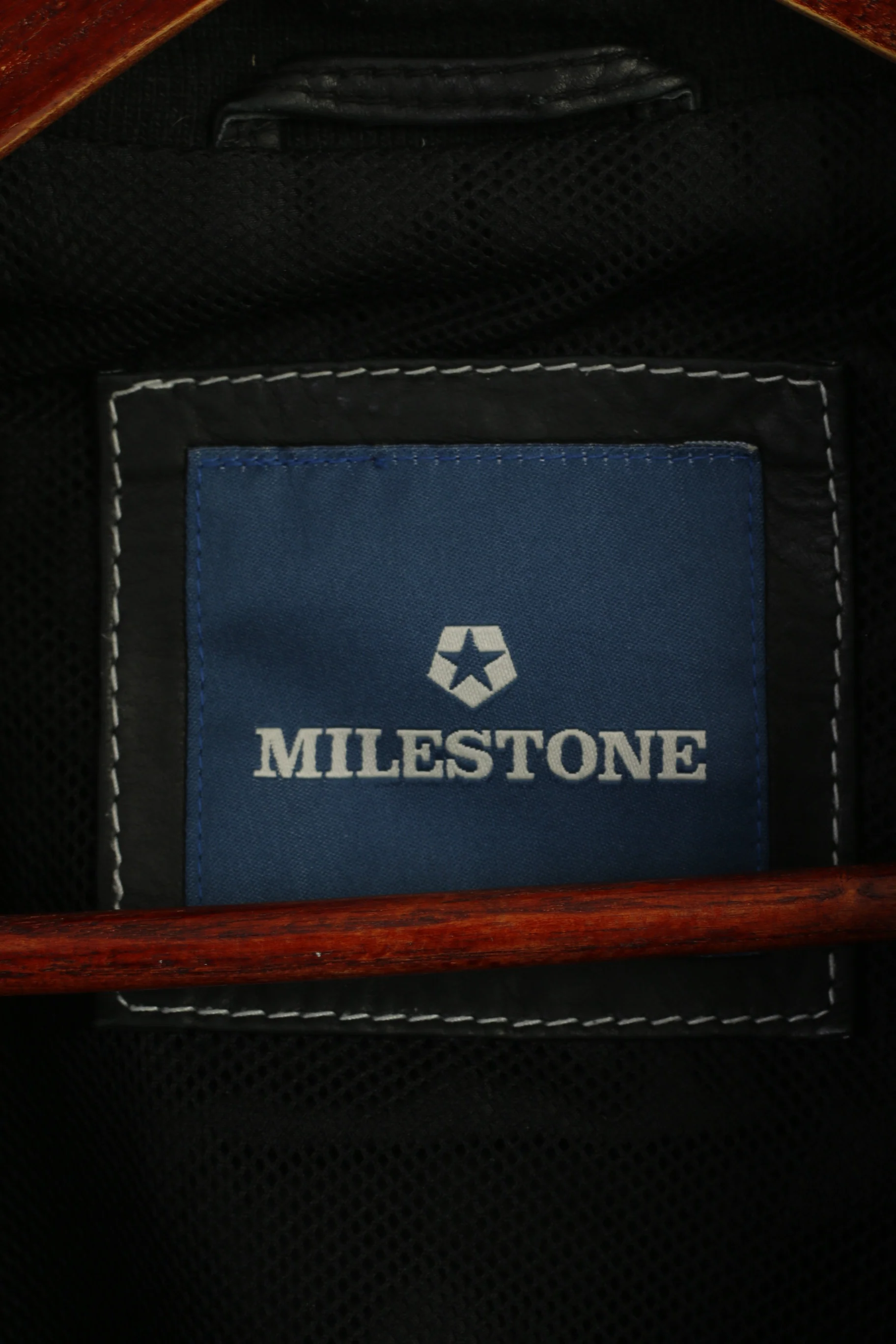 Milestone Men 58 3XL (XL) Jacket Black Leather Nappa Full Zipper Biker Pockets Top - Image 5