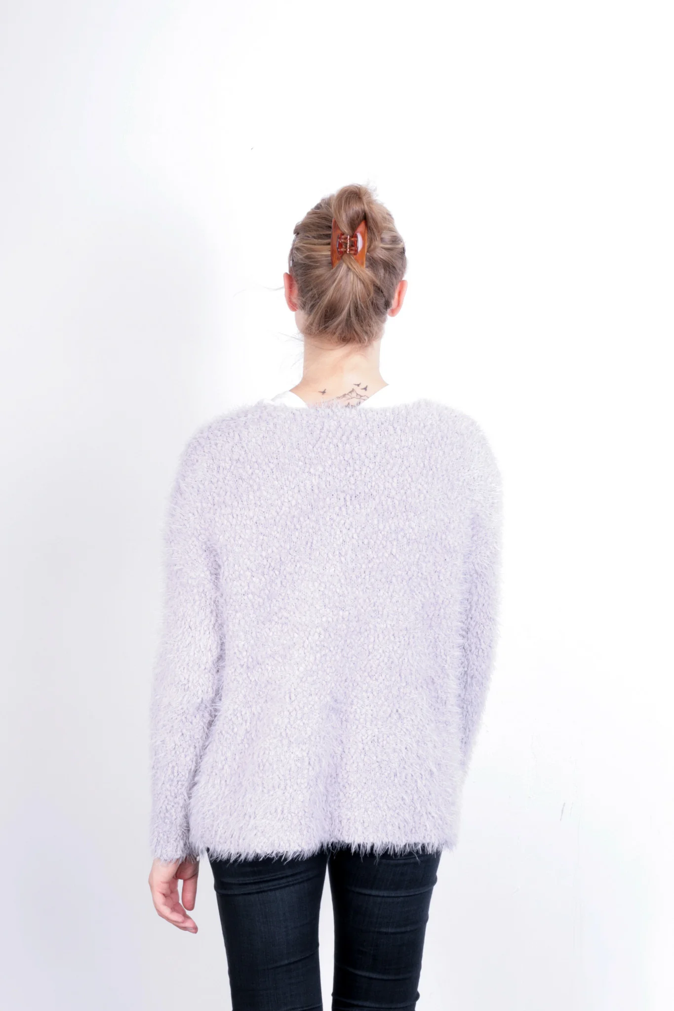 Miss Selfridge Women's 10 M Cardigan Jumper Violet Patchwork - Image 5