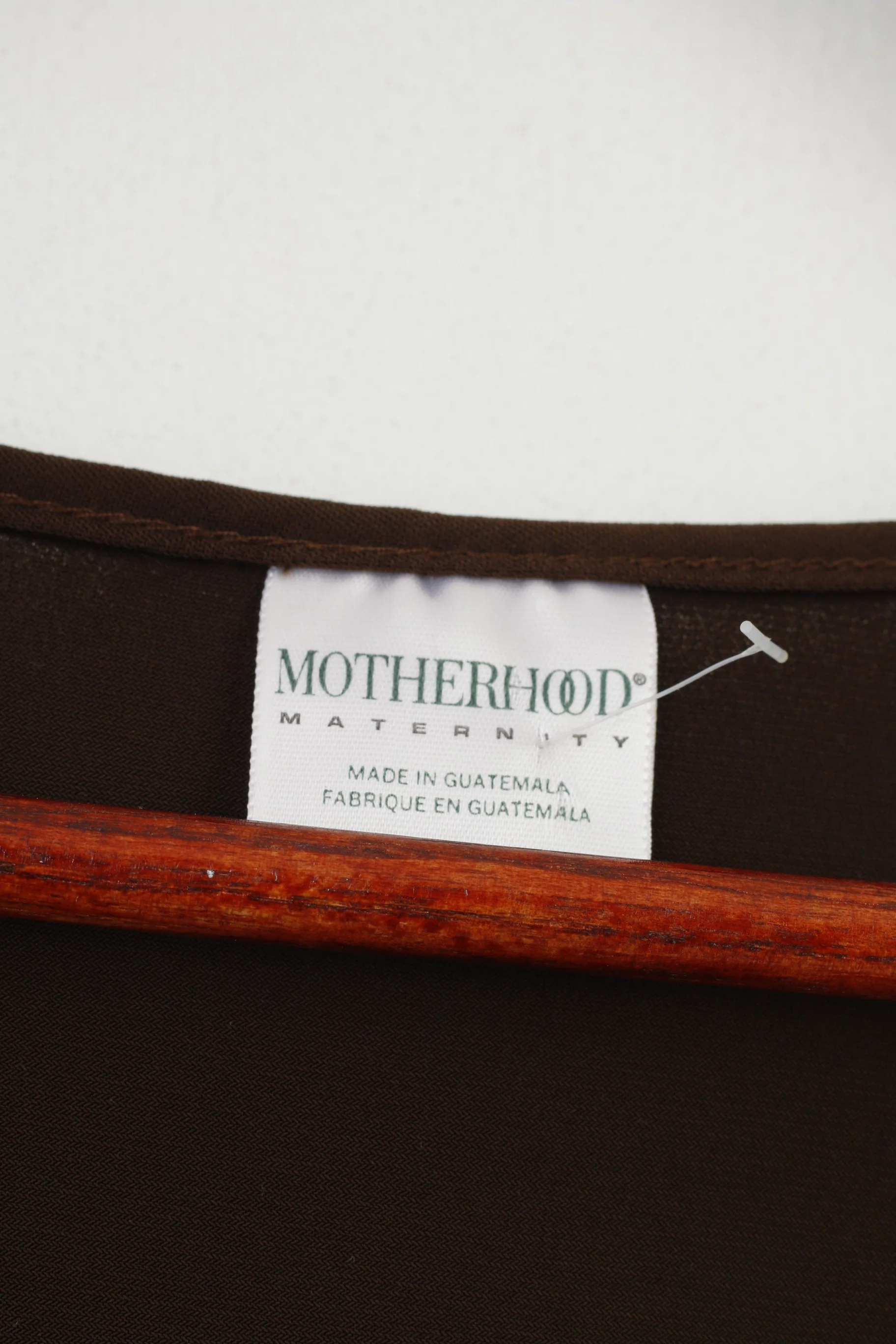 Motherhood Maternity Women M Shirt Brown V Neck Sleeveless Stretch Belt Top - Image 5