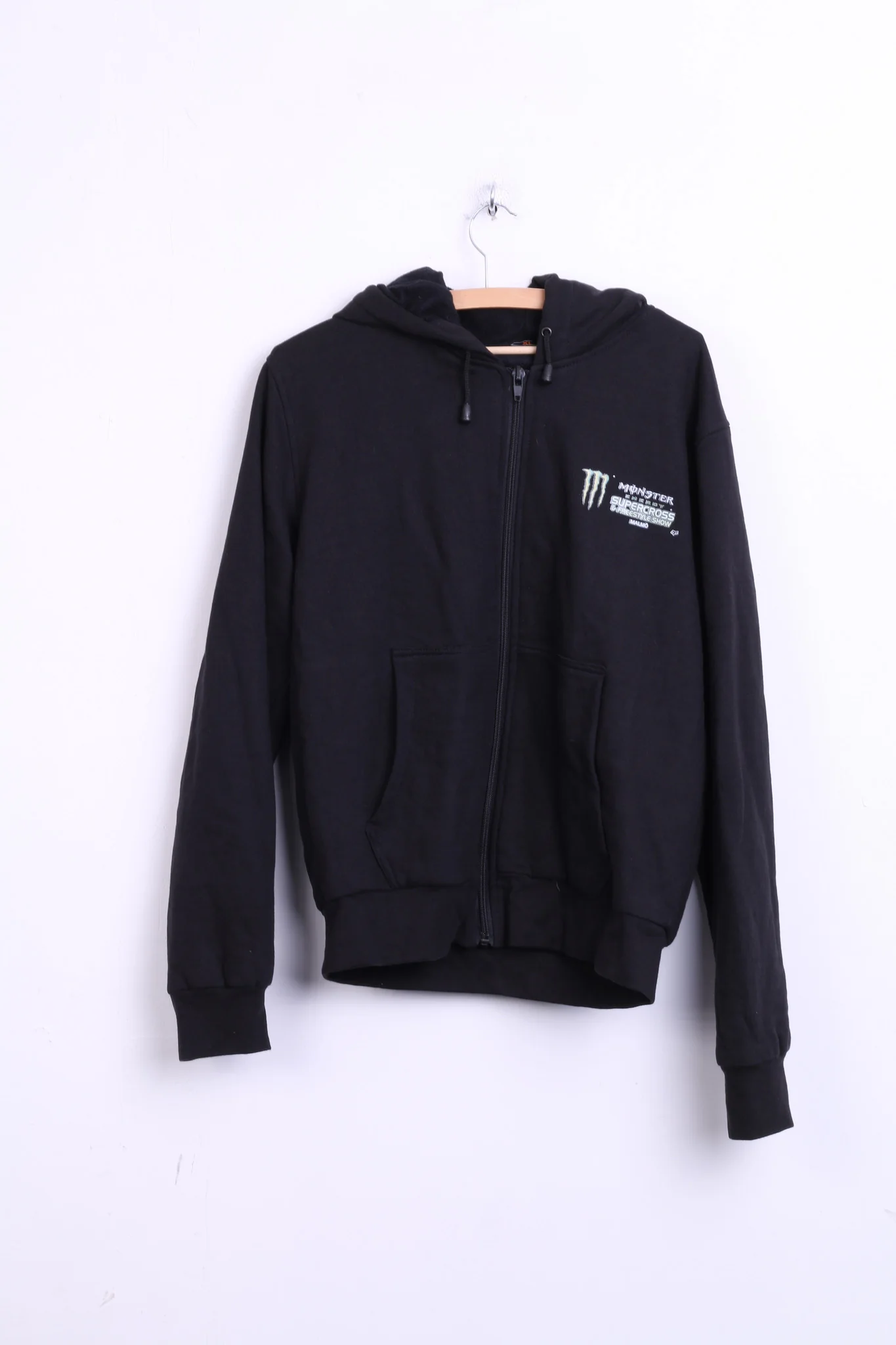 Moto Event Mens XL Sweatshirt Black Hood Cotton Monster Supercross