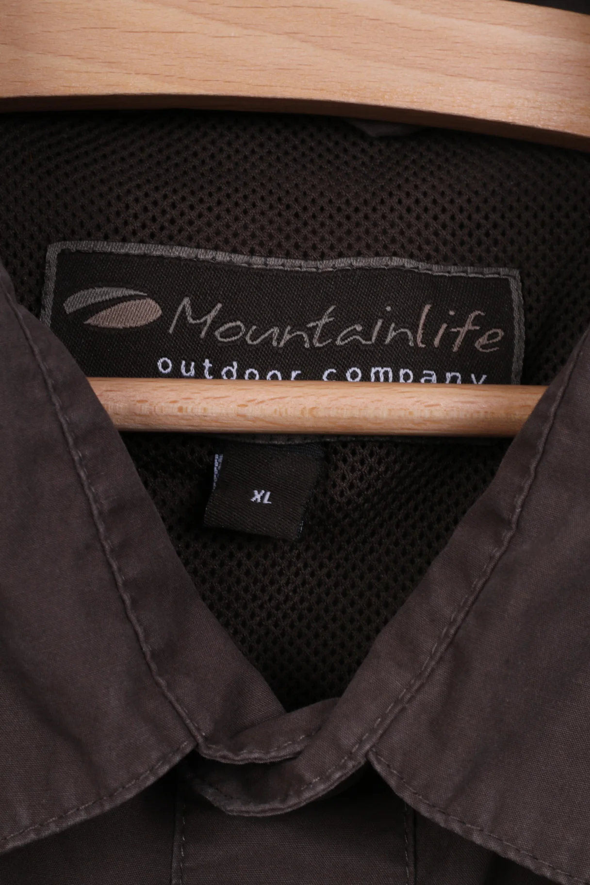 Mountainlife Mens XL(2X) Casual Shirt Brown Short Sleeve Outdoor Company Brown - Image 4