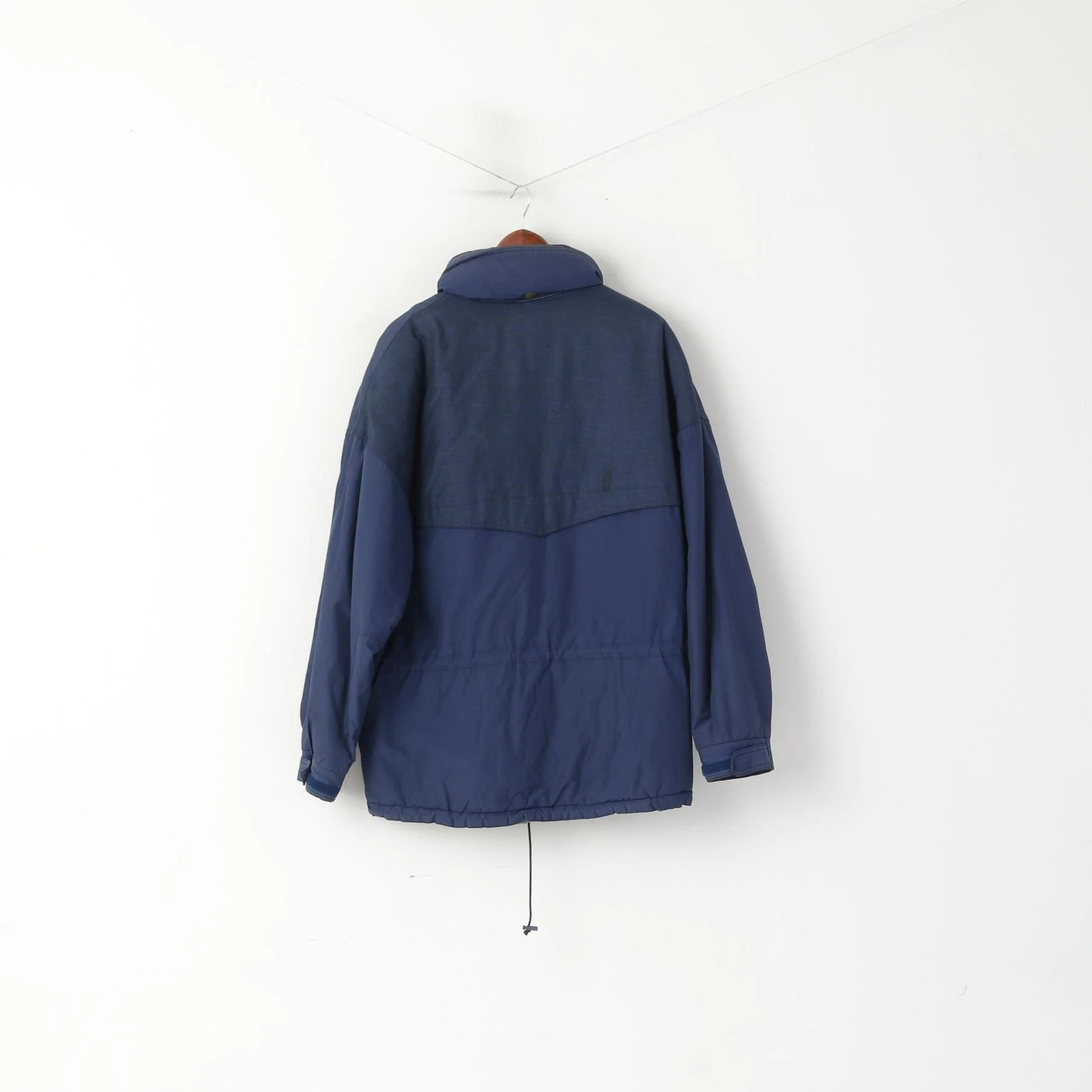 Multi Purpose Clothing Men M Jacket Navy Winter Norway Retractable Hood Vintage Top - Image 10