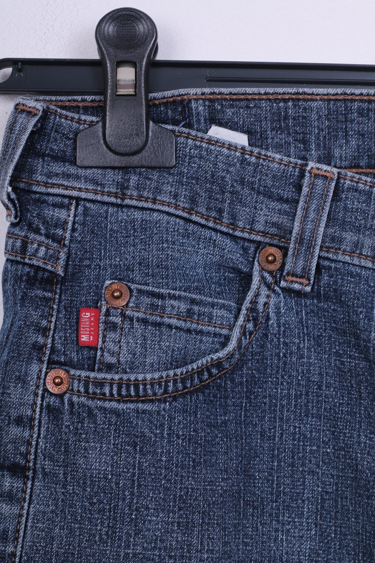 Mustang Jeans Womens W 27 L 30 Trousers Denim Cotton Blue Jeans - Image 2