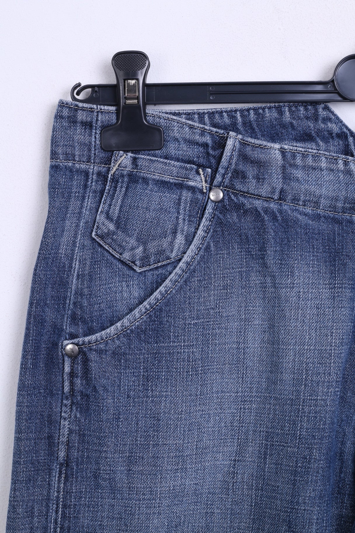 MUSTANG Womens Trousers W28 L32 Jeans Blue Cotton Denim - Image 2
