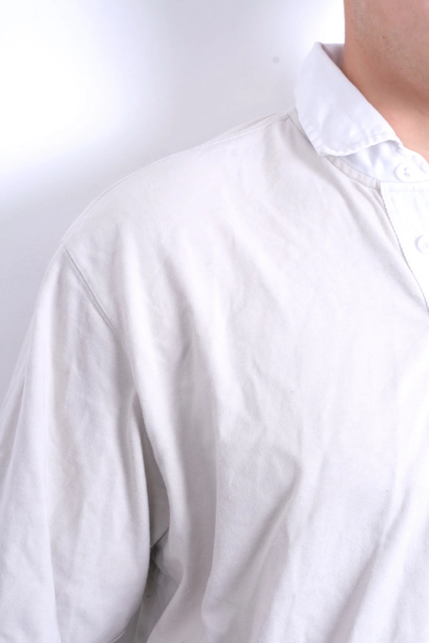 Musto Performance Mens L Polo Shirt Beige Short Sleeve Summer Cotton Sailing - Image 3