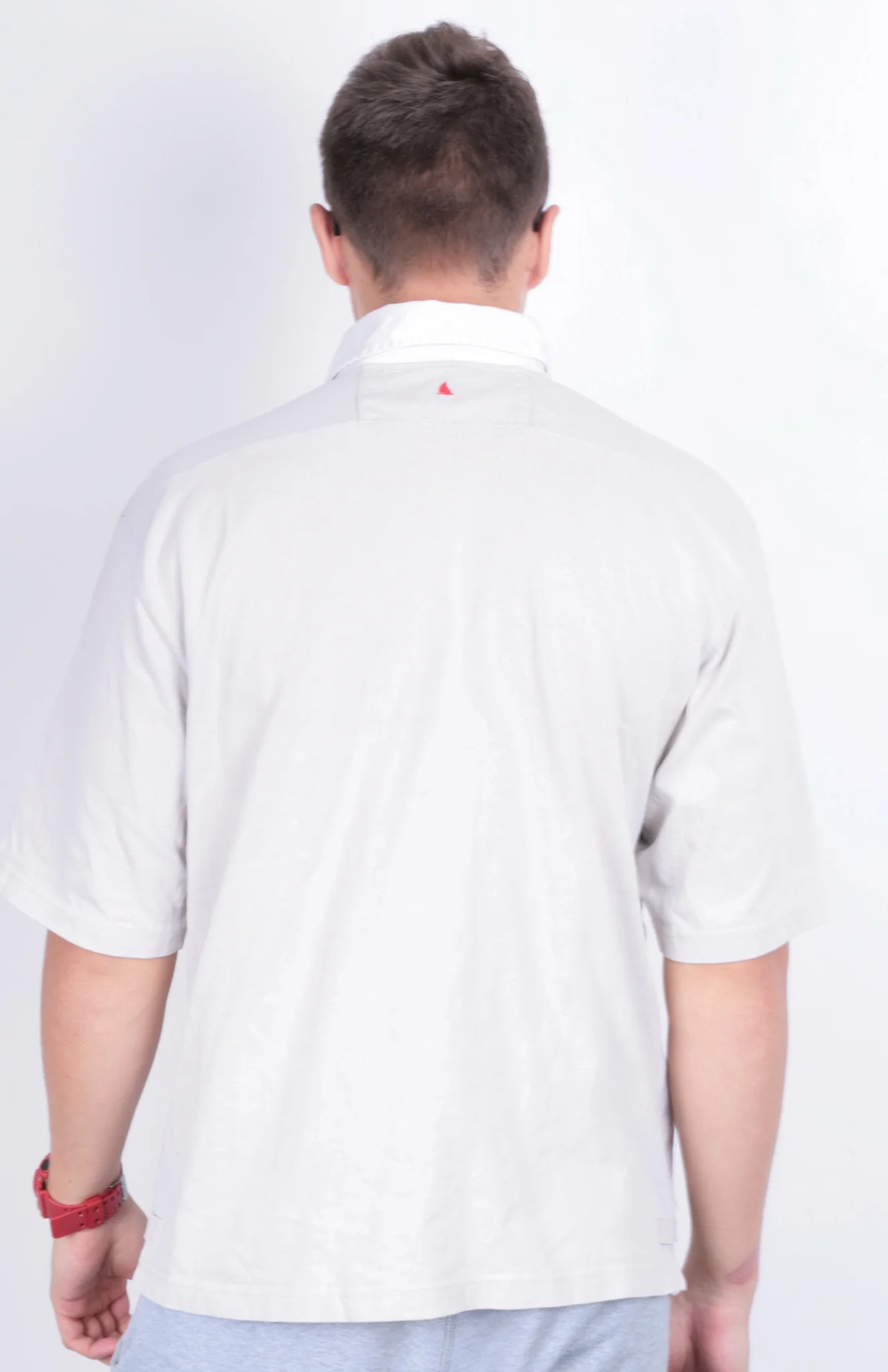 Musto Performance Mens L Polo Shirt Beige Short Sleeve Summer Cotton Sailing - Image 5