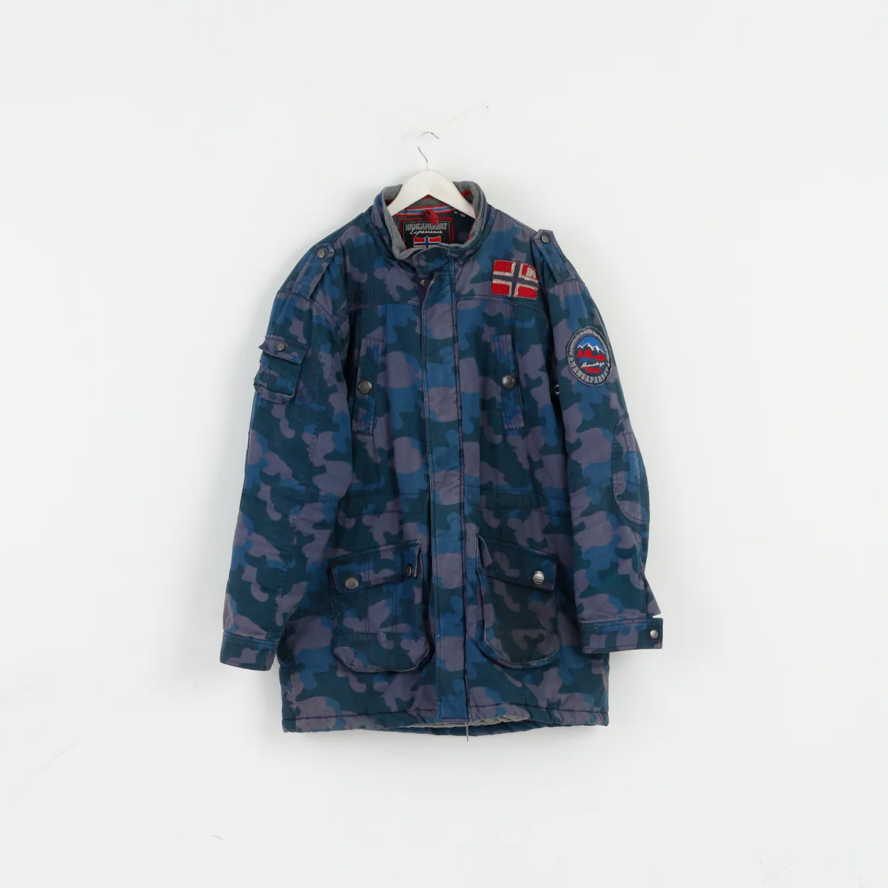 Nangaparbat Experience Men XL Jacket Blue Moro Cotton Padded Outdoor Top - Image 2