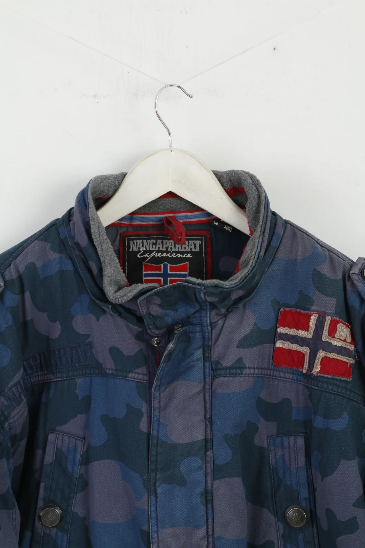 Nangaparbat Experience Men XL Jacket Blue Moro Cotton Padded Outdoor Top - Image 3