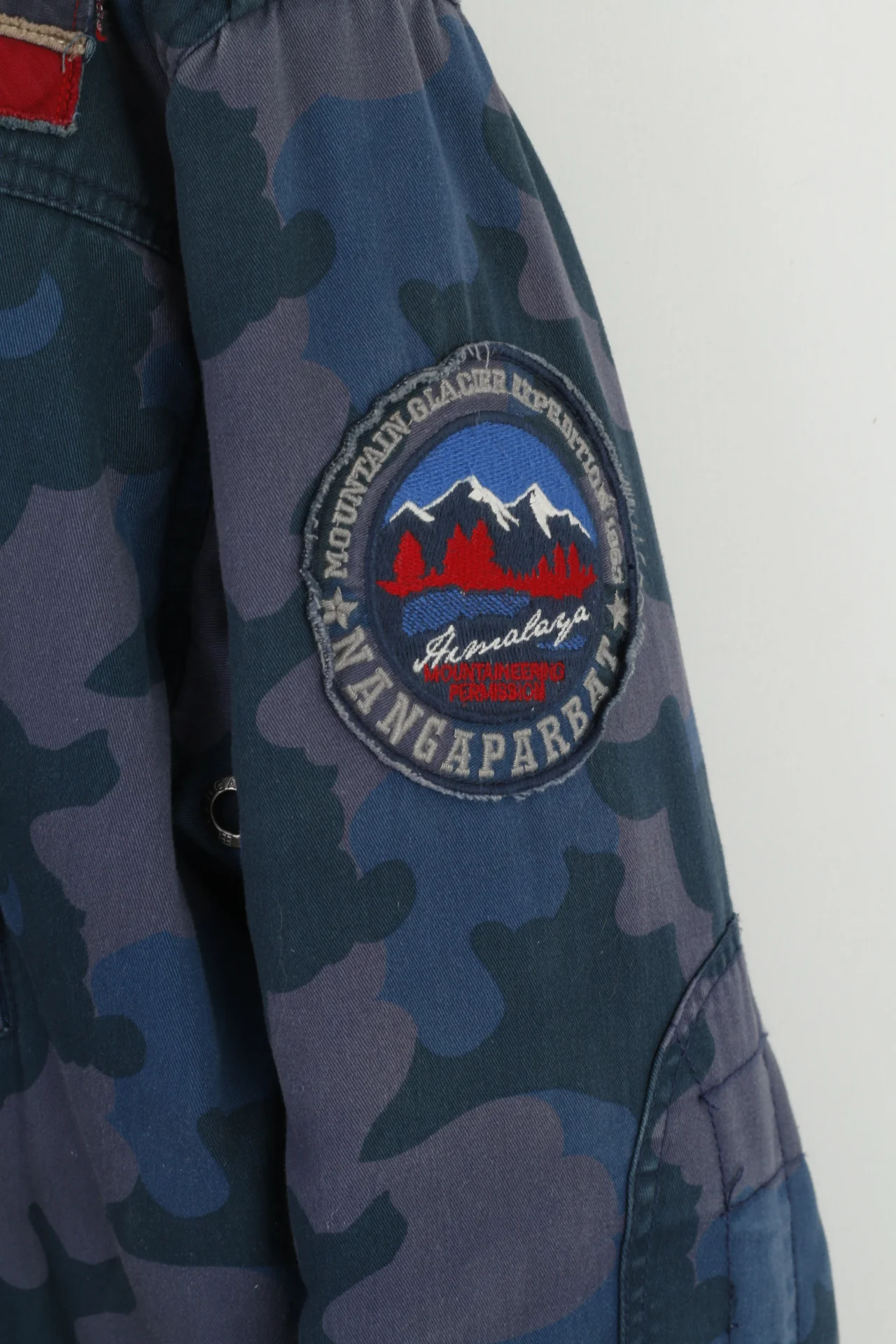 Nangaparbat Experience Men XL Jacket Blue Moro Cotton Padded Outdoor Top - Image 4