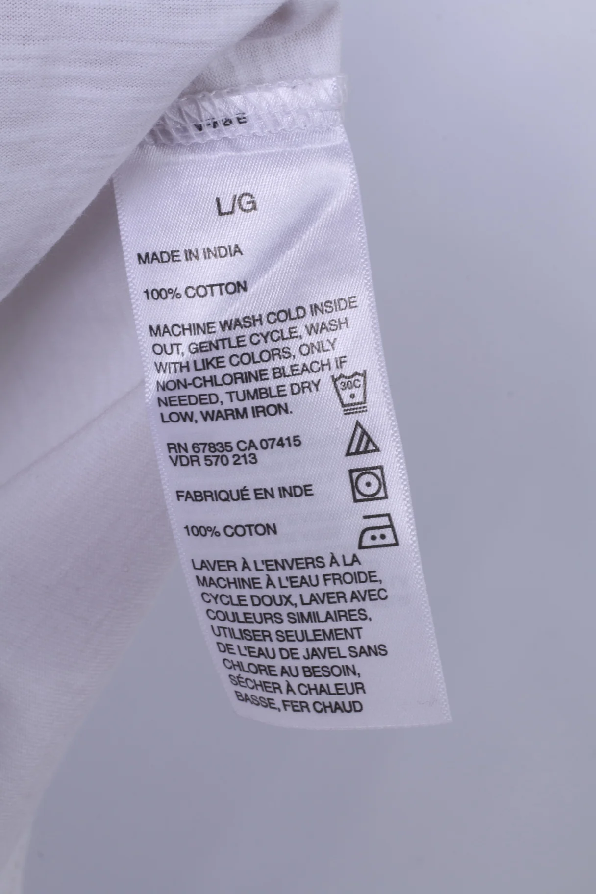 Nautica Jeans Co. Men L Polo Shirt White Cotton Blue Summer Print Detailed Buttons - Image 7